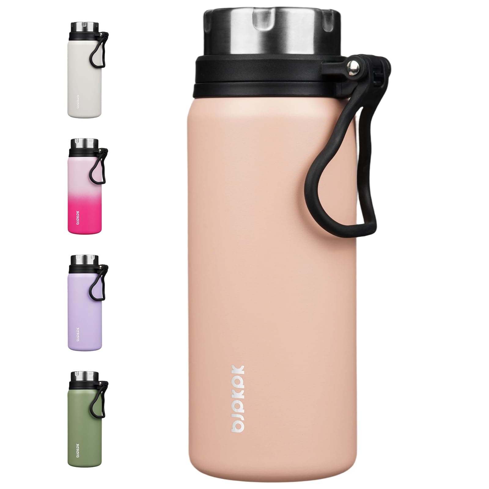 BJPKPK 25oz Insulated Water Bottle, Stainless Steel Bottle with Handle