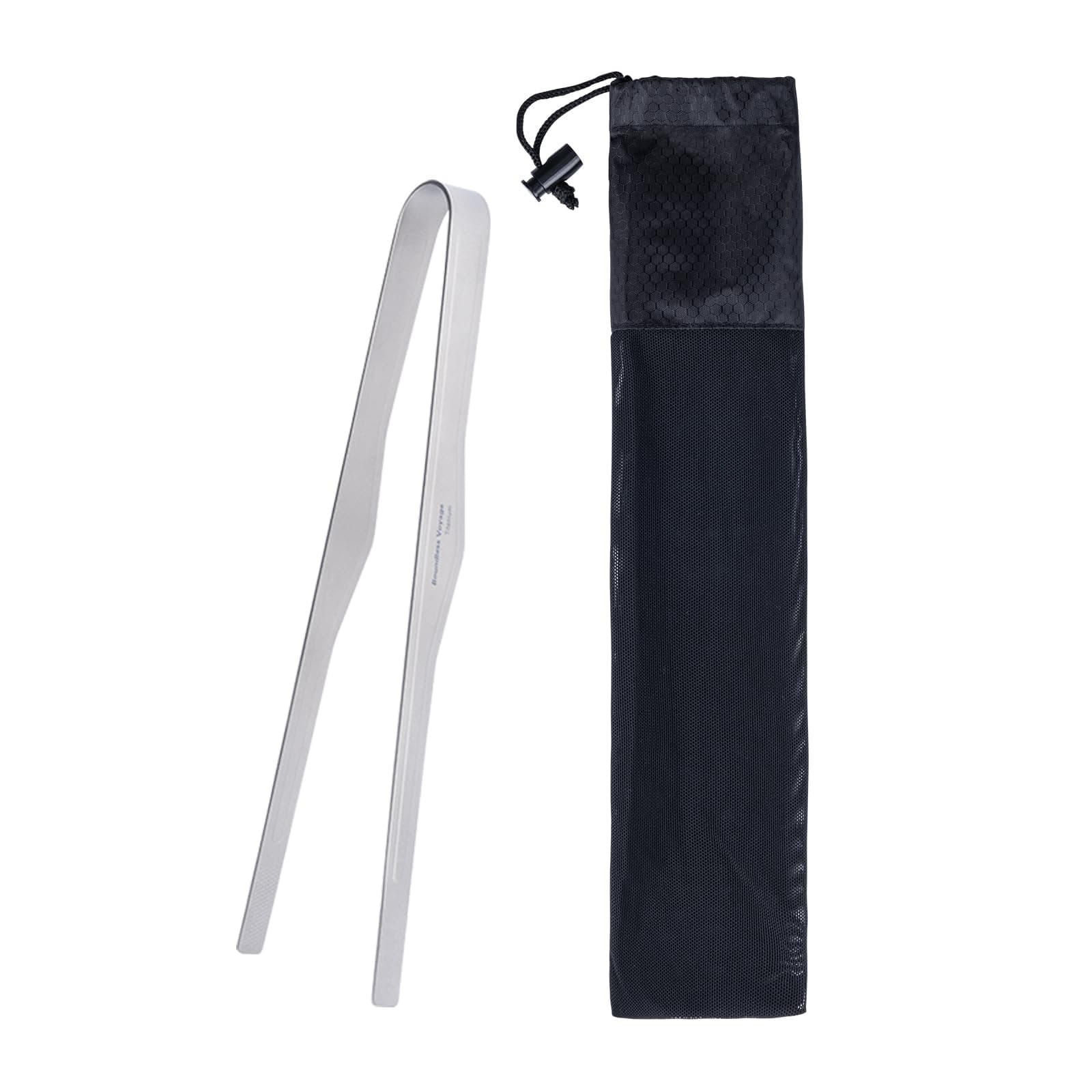 Boundless Voyage 6.7/10 inch Titanium Ultralight Grill BBQ Tongs Multipurpose Tweezer for Kitchen Food Tongs Buffet Salad Steak Clip Grill Accessories Anti-scalding (Ti1563A - (M))