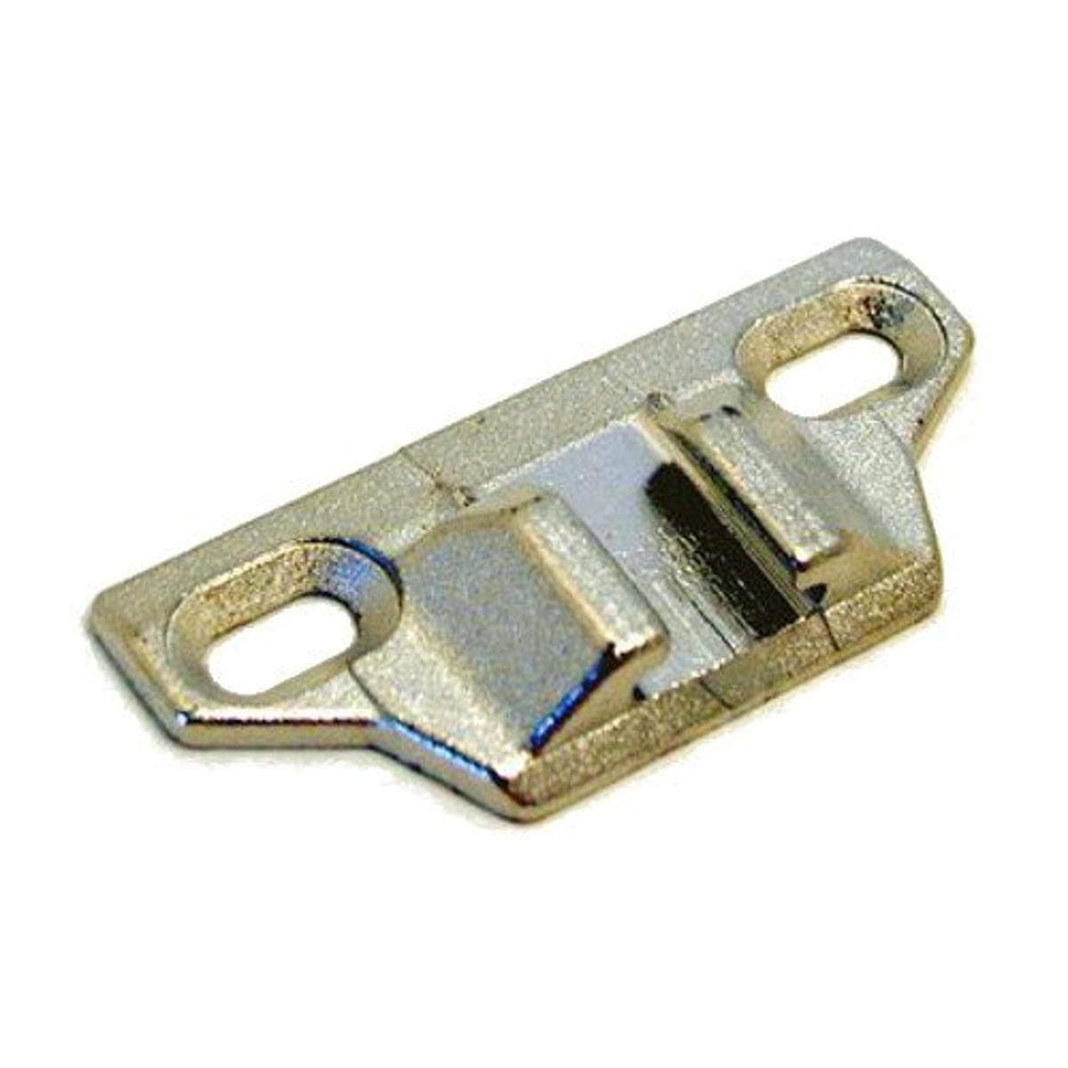 Blum 133.0240x4S 133.0240 Face Mount Mounting Plate, Overlays Over 1-3/8" (Pack of 4 with Screws), Nickel Finish