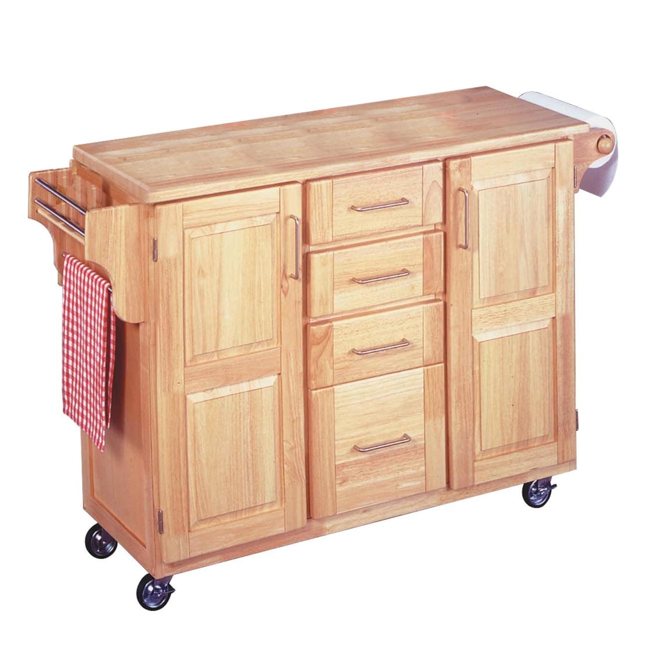 Home Styles 5089-95 Kitchen Center with Breakfast Bar, Natural Finish
