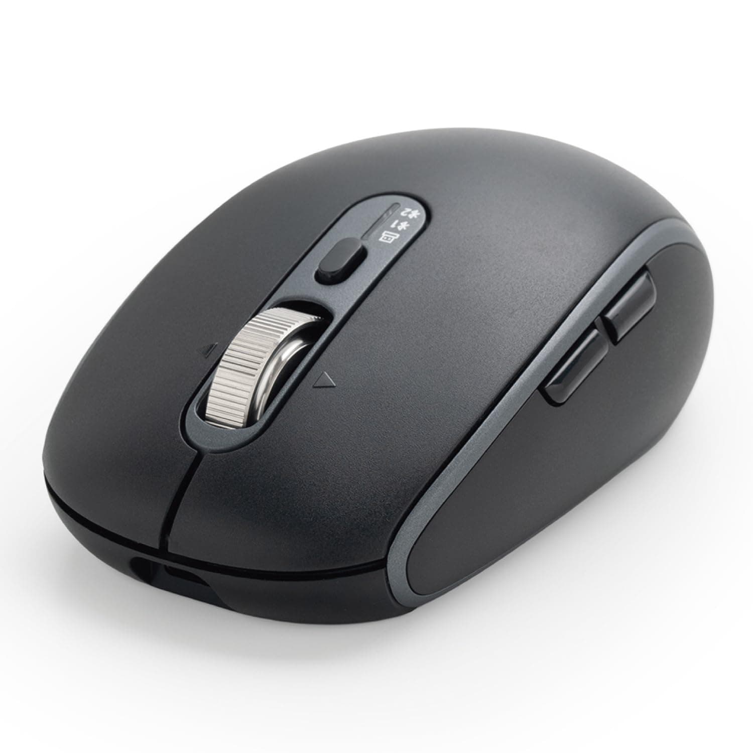 エレコム ワイヤレスマウス Precisionist プレシジョニスト 静音 充電式 Bluetooth 無線2.4GHz 8ボタン マルチペアリング 3台 チルトホイール付 高性能IR LEDセンサー搭載 Mサイズ 2年保証 ブラック M-PN10MBMSABK