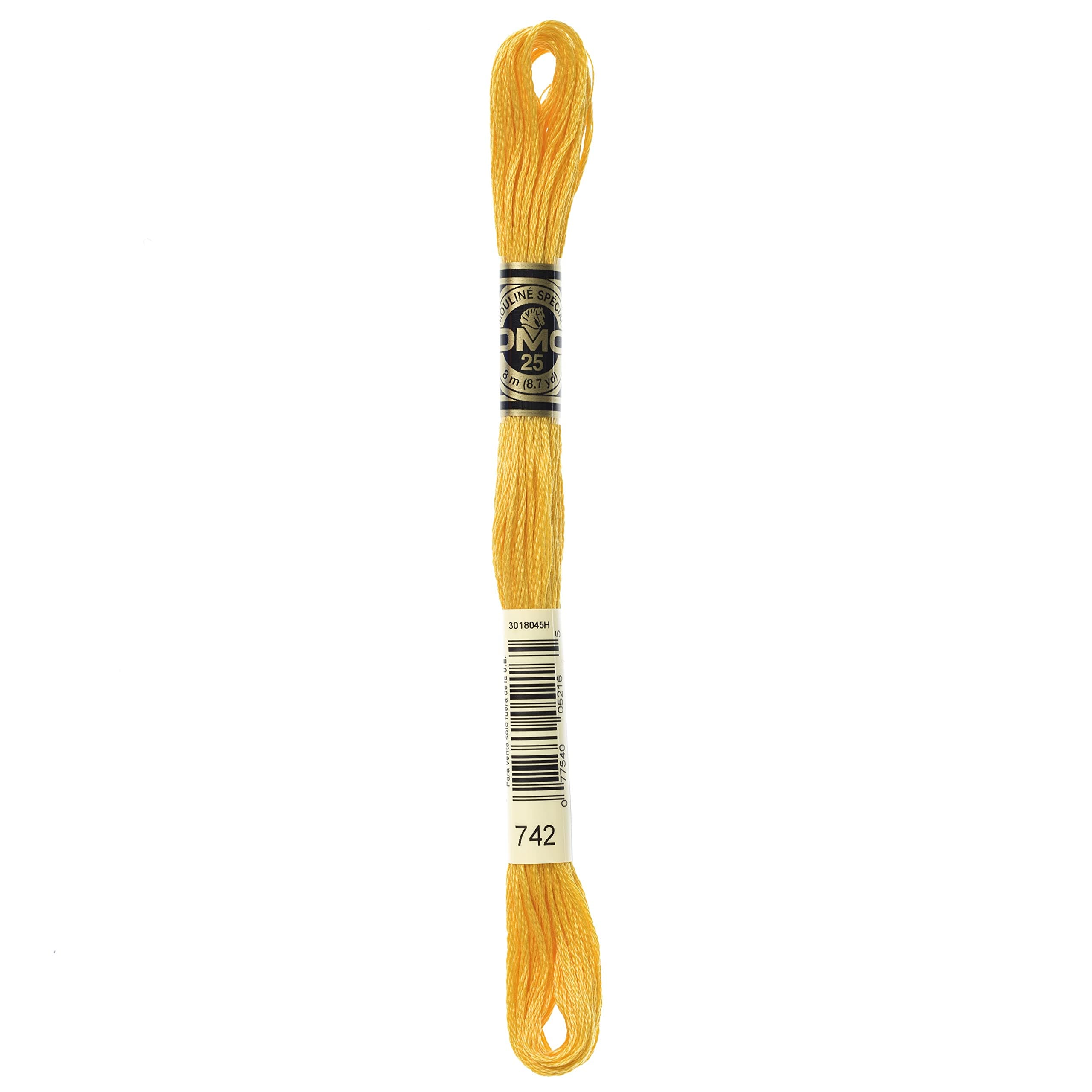 DMC 6-Strand Embroidery Cotton Floss, Light Tangerine
