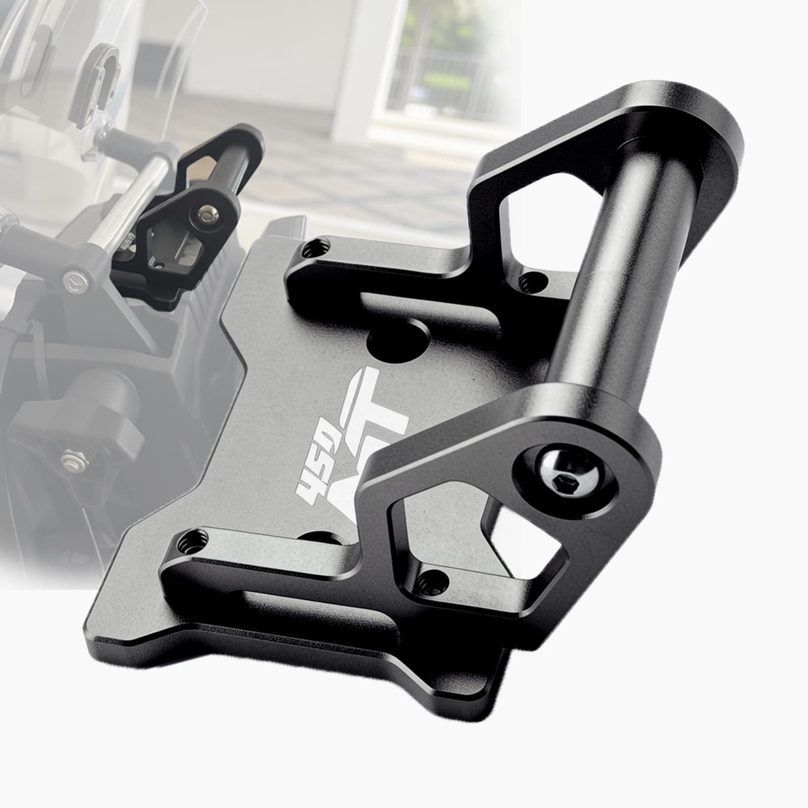 HODYAMOTO Motorcycle Phone Mount Accessories Sturdy Phone Mount Base Fit for CFMOTO Ibex 450 450MT 2024-2025, Aluminum Bracket Base for A Sturdy Motorcycle Navigation Mount (22mm Crossbar)