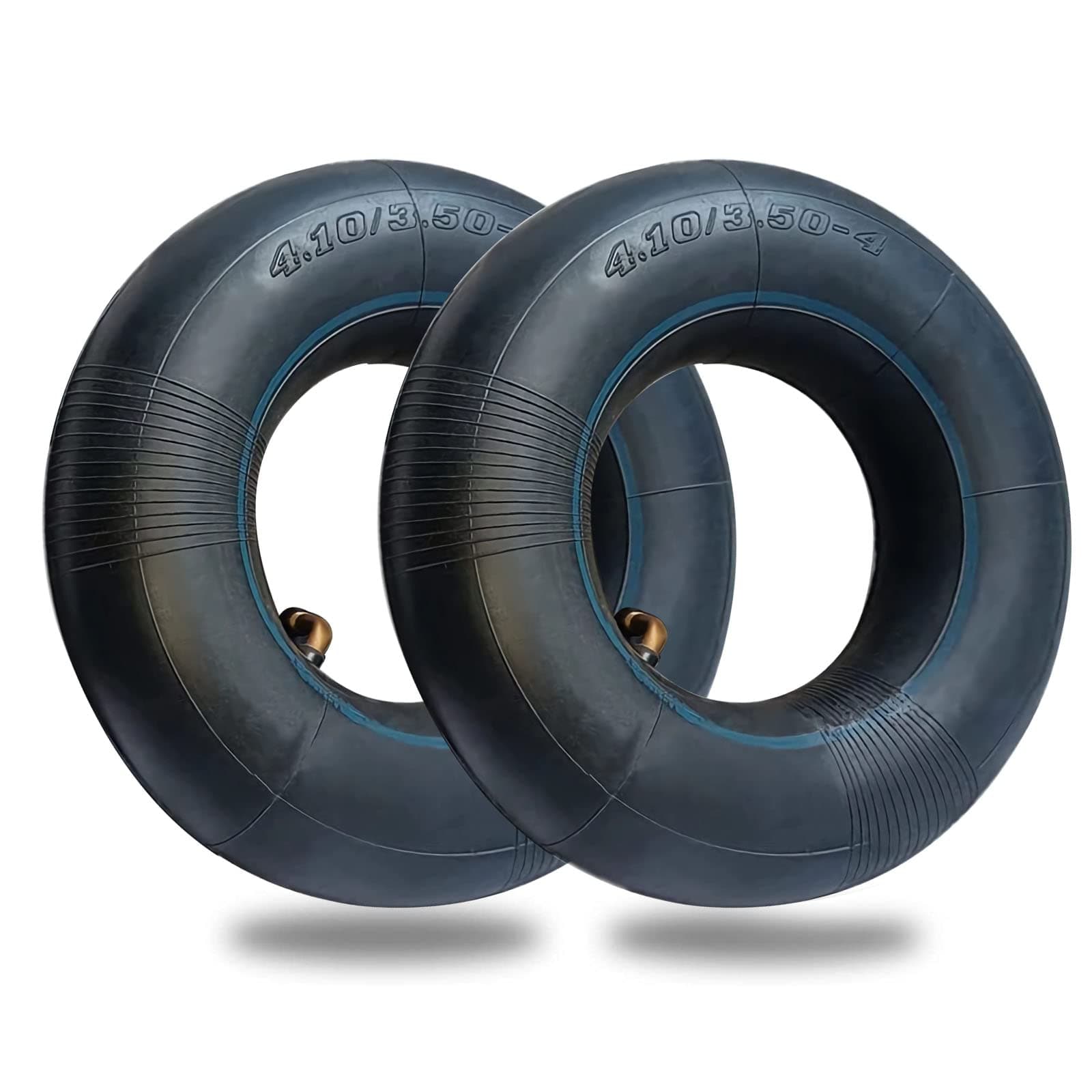 Tworider 2 Pcs 4.10/3.50-4" Replacement Inner Tubes, Heavy Duty Inner Tubes For Such As Lawn Mowers, Trailers,Trolleys,Wheelbarrows, Snow Blowers, And More, Garden Cart,Tractor