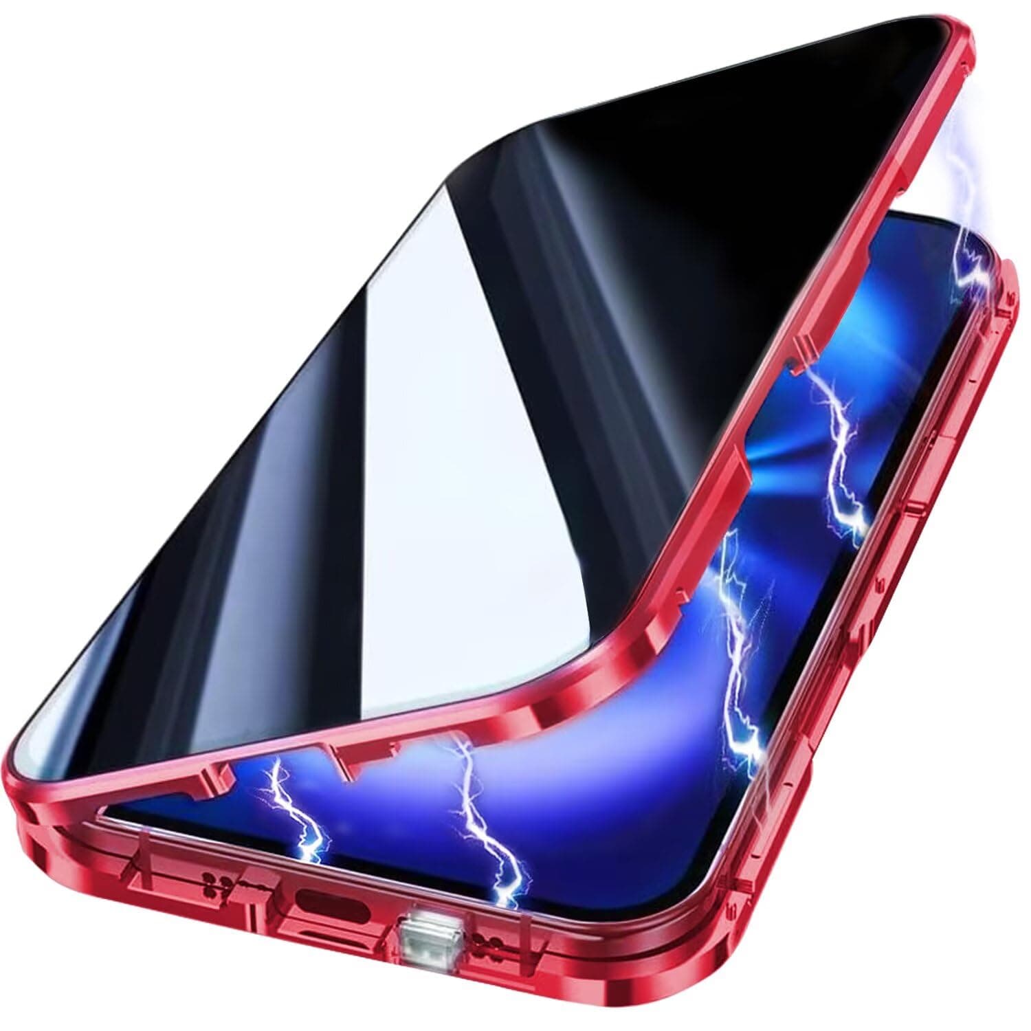 Yoursea Anti Peeping Case for iPhone 11 pro max, 360 Degree Front and Back Privacy Tempered Glass Cover, Anti SPY Screen, Anti Peep Magnetic Adsorption Metal Bumper for iPhone 11 pro max