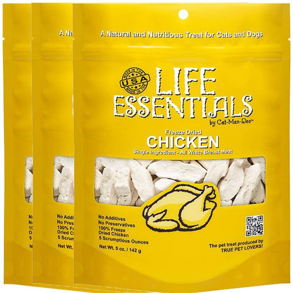 Cat Man Doo Life Essentials Freeze Dried 5 Oz. Flavor:Chicken Size: by Cat-Man-Doo