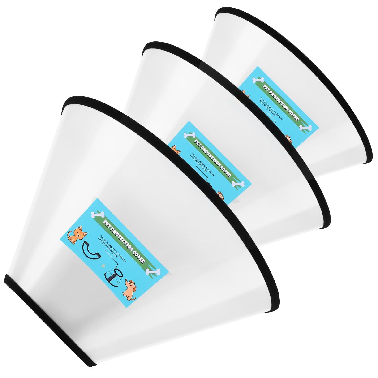 GLADOG Soft Dog Cone Collar – 3 Similar Sizes per Set (S/M/L) for Better Fit, XL Single Size – Cone for Dogs to Stop Licking, Adjustable E Collar for Dogs After Surgery, Elizabethan Collar for Dog