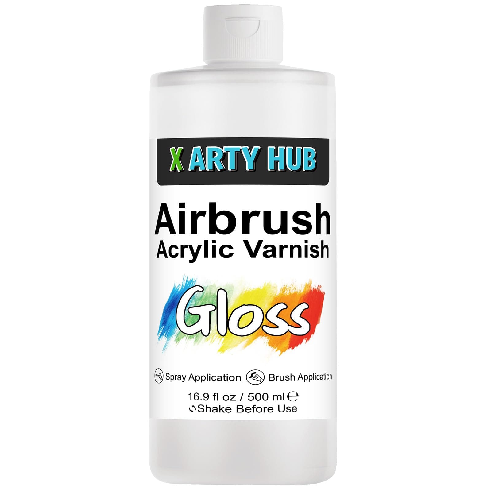 X ARTY HUB Acrylic Varnish High Gloss, 500 ml Acrylic Paint Sealer
