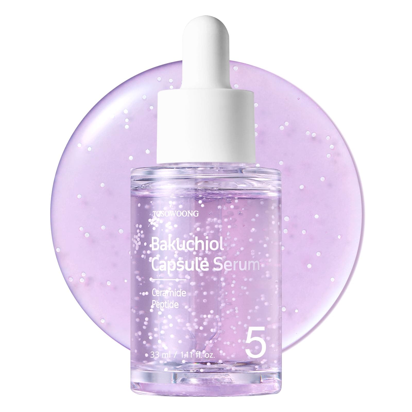 TOSOWOONG Bakuchiol Capsule Serum, Retinol Alternative
