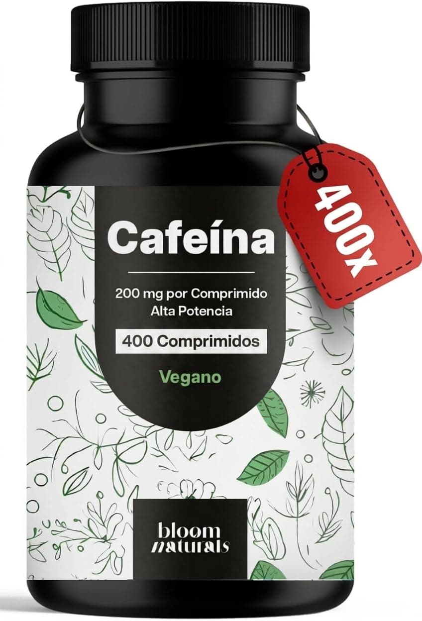 Cafeina Alta Potencia – 400 Comprimidos – 200 mg de Cafeína por Comprimido
