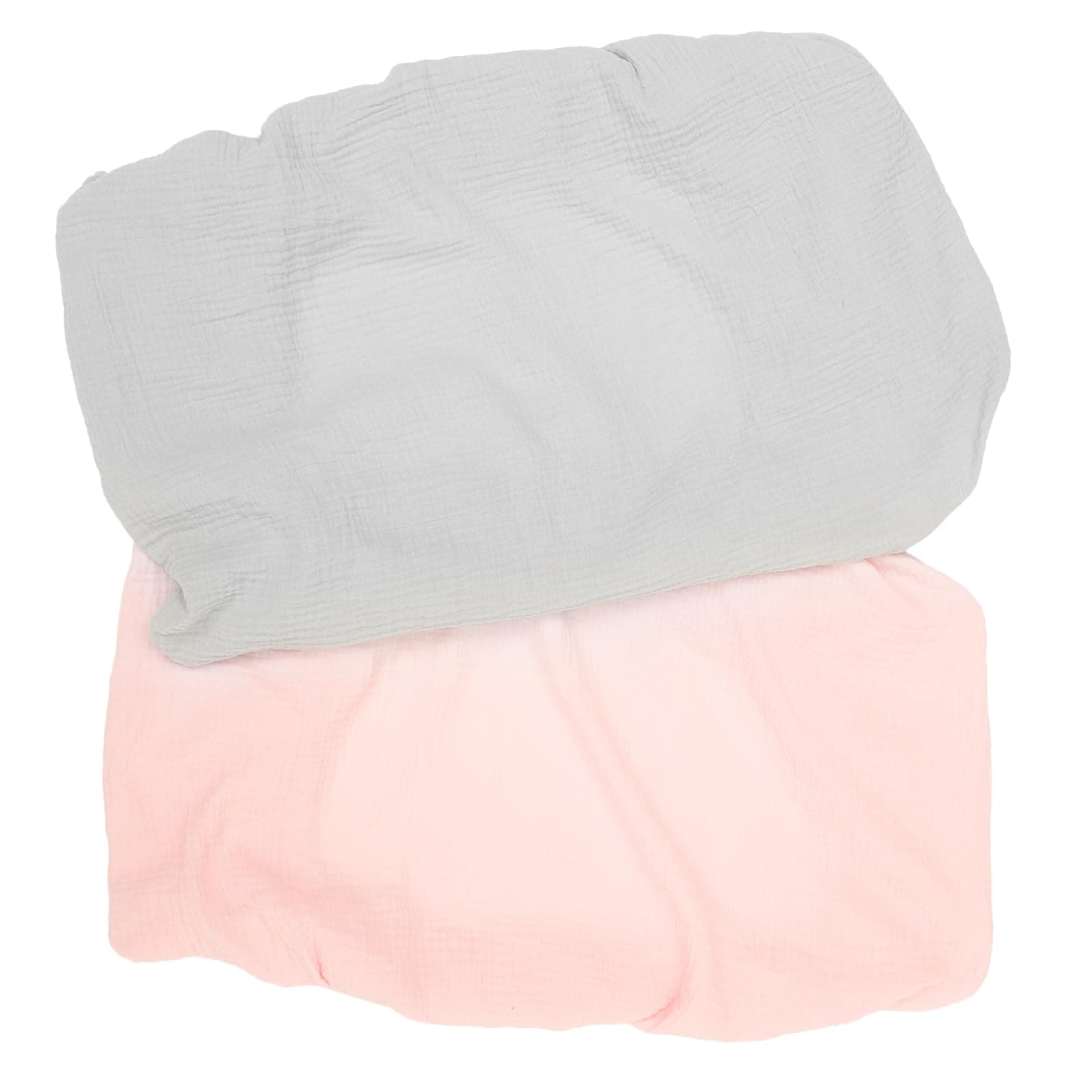 QUMIIRITY 2 Pack Baby Changing Pad Covers, Cotton, Washable, Secure Fit for Nursery Use