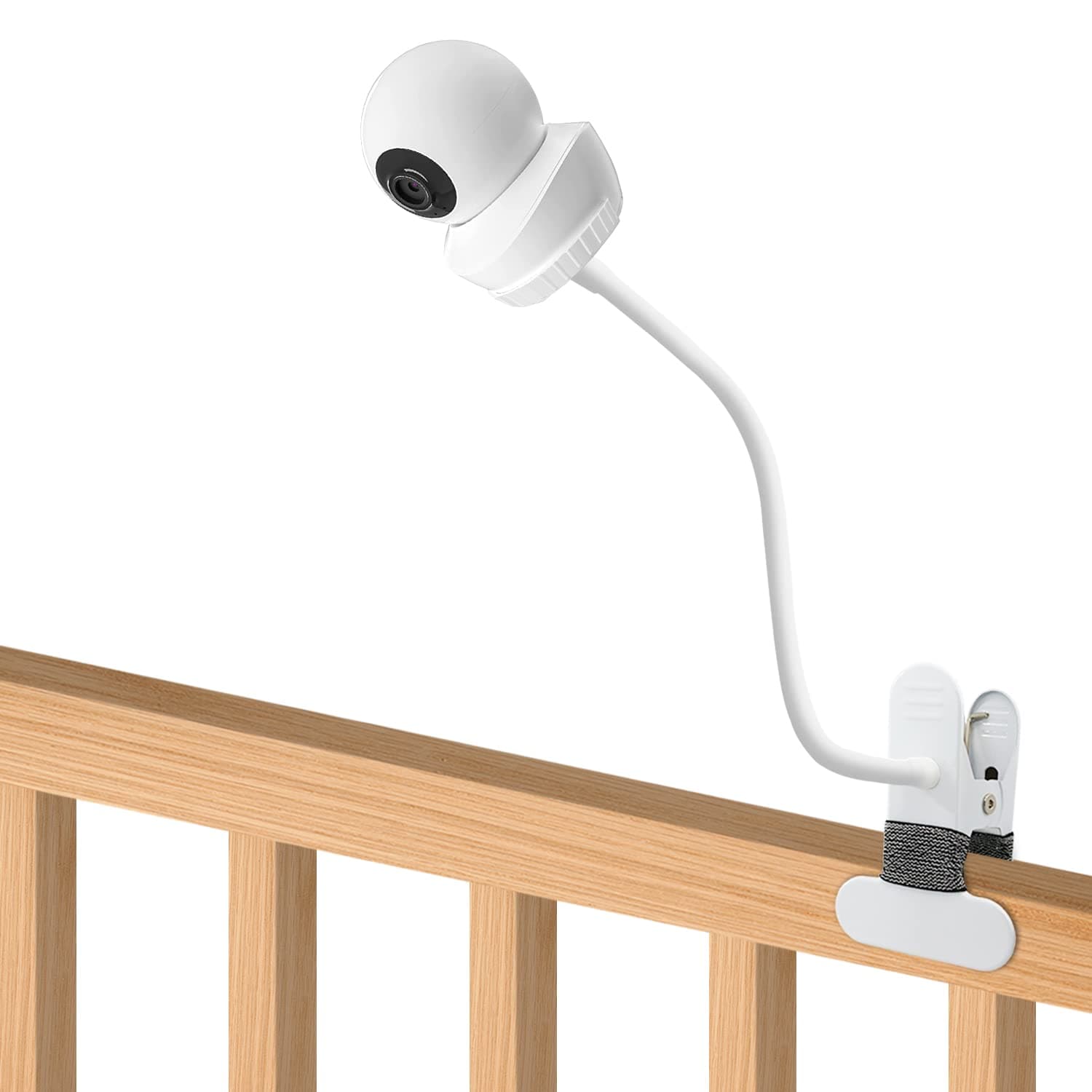 Baby Monitor Mount Compatible with Babysense HD S2 V43 Baby Monitor Camera 15.7 inches Flexible Long Gooseneck Arm, Baby Monitors Holder for Crib Baby Camera Stand Without Tools