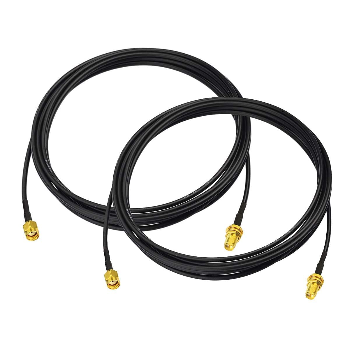 Bingfu WiFi Cable RP-SMA Male to Female Bulkhead Mount RG174 3 m 10 ft