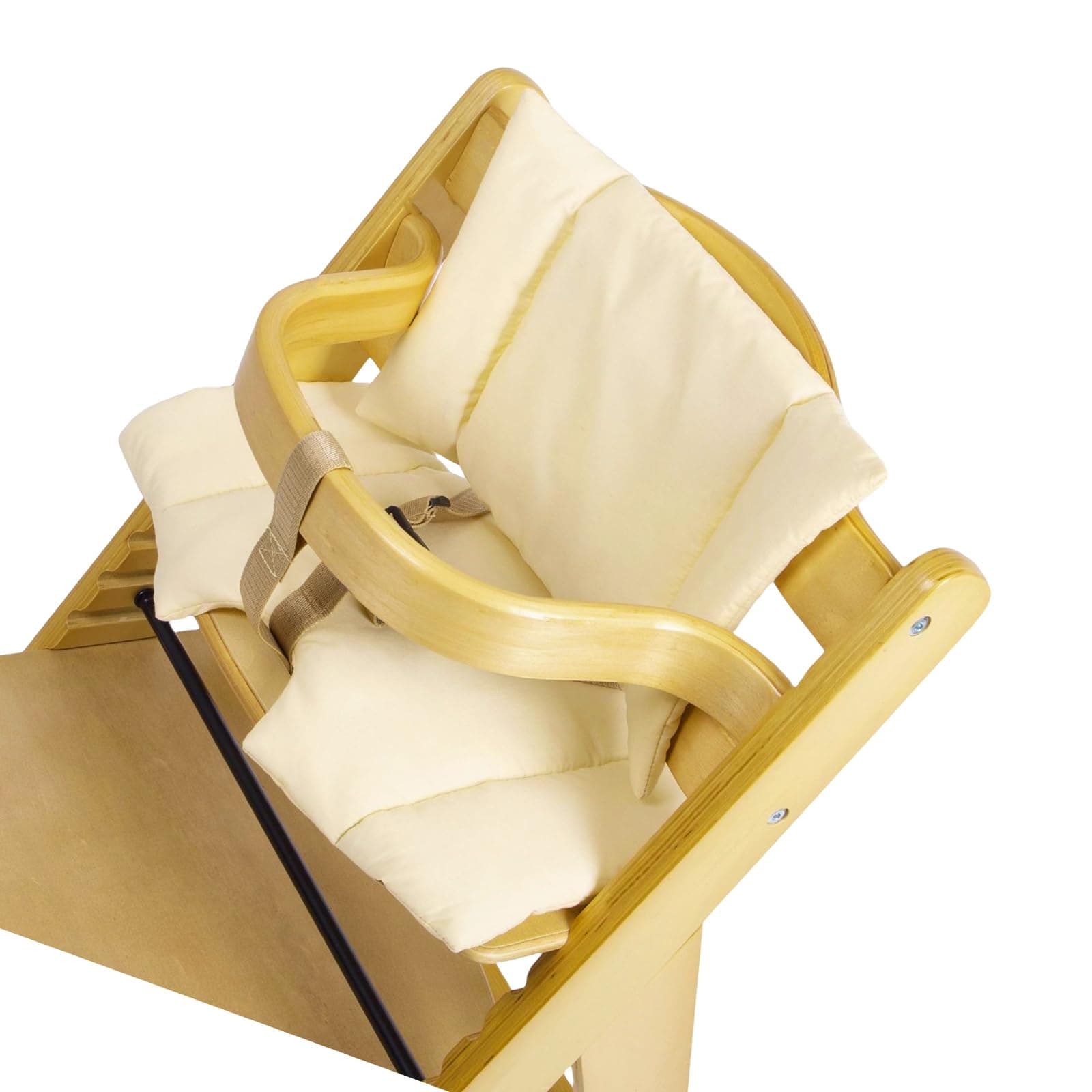 Infant Highchair Seats Pad with Soft Cotton Fabric & Not Slip Base Breathable Baby Seats Pad for Homes or Travel Use Wooden Highchair