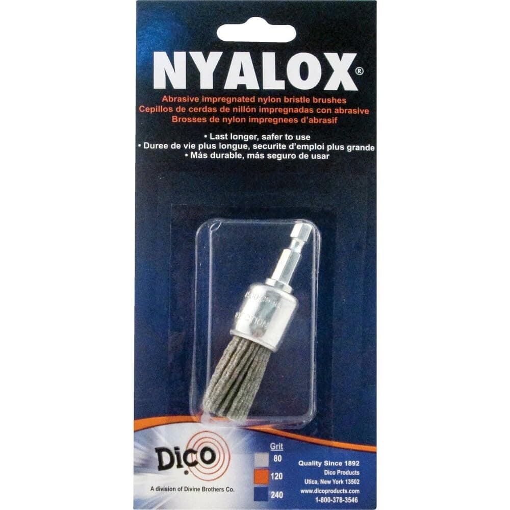 Dico 541-775-3/4 Nyalox End Brush 3/4-Inch Grey 80 Grit