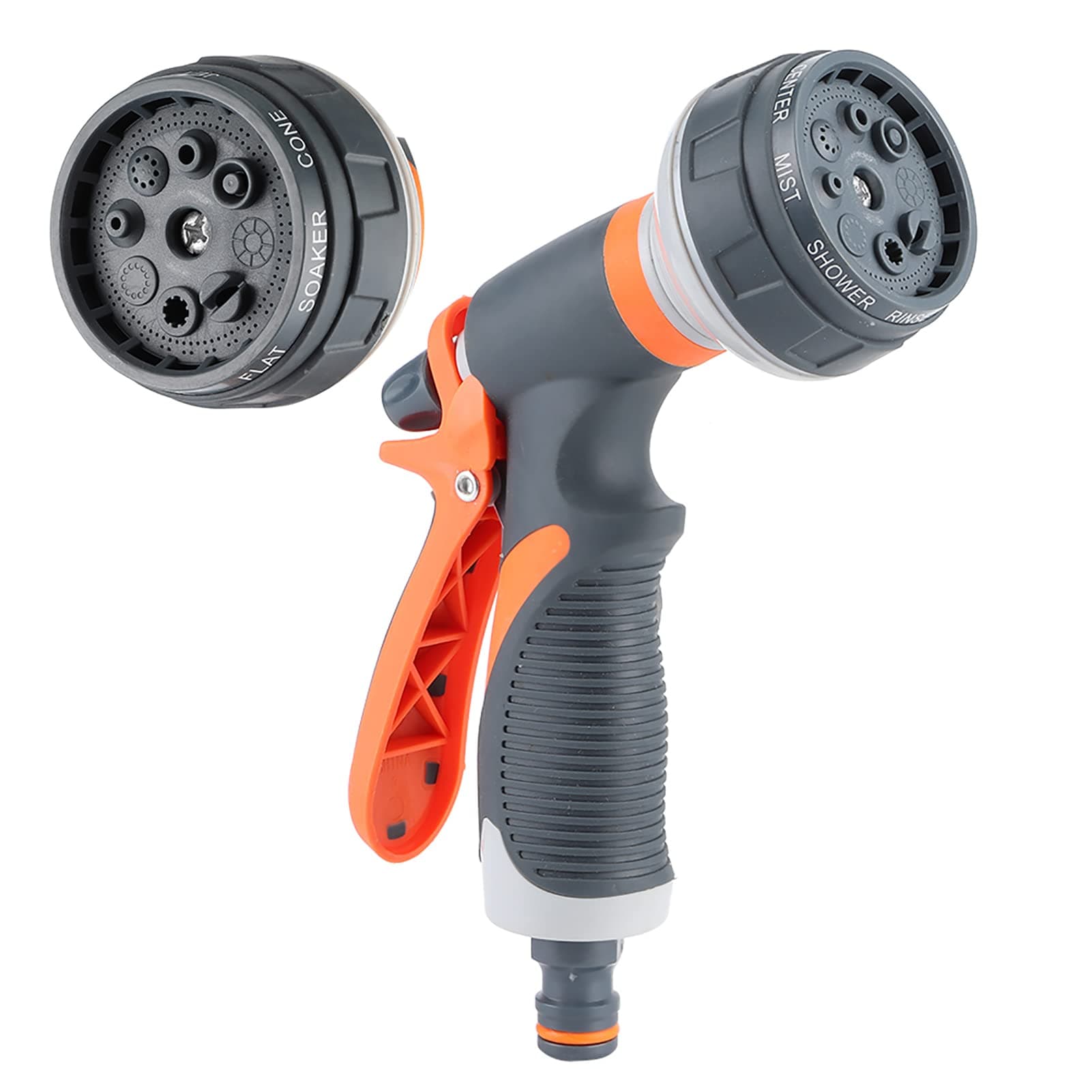 KIMISS Gardening Hose Sprayer Watering Nozzle with 1/2in Connector Set - Versatile Garden Tool for Efficient Watering and