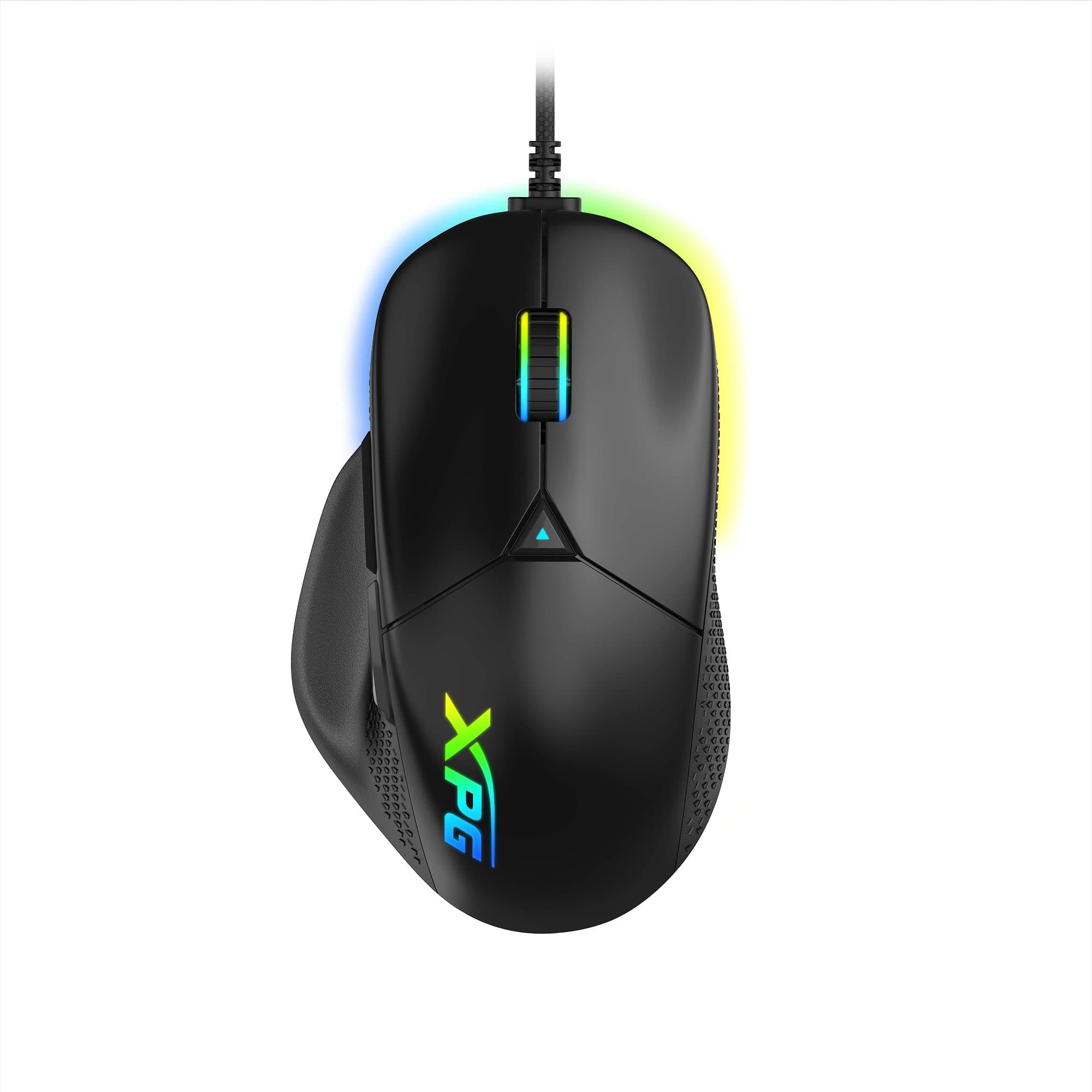 XPG Alpha Gaming Mouse,16,000 DPI, 400 IPS, 6 Programmable Buttons, Ergonomic Design (Alpha-BKCWW)