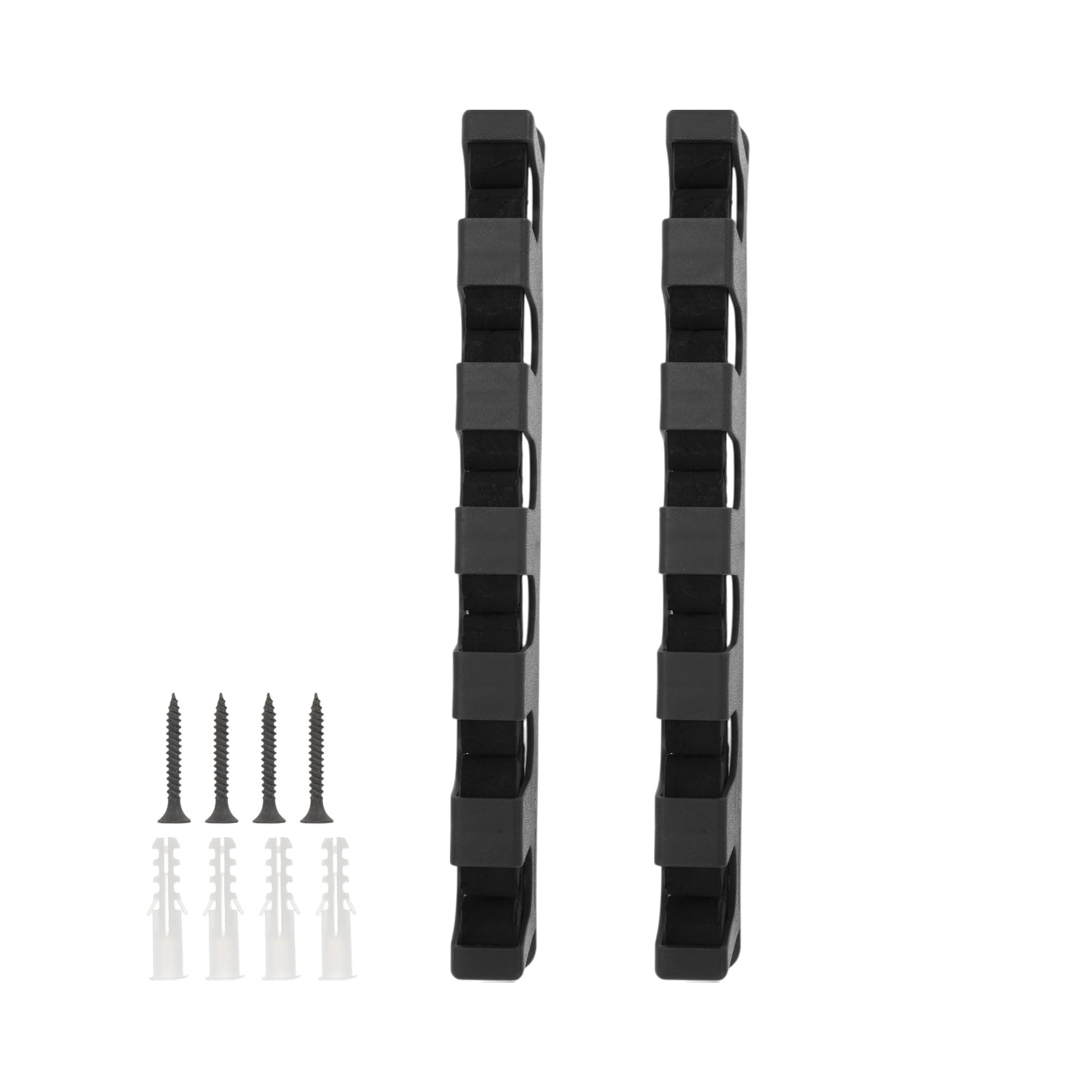 CAPASTEC 1 Set Fishing Rod Holder, Horizontal Fishing Pole Holder, Rod Holders for Wall, Fishing Pole Holders for Garage Boats, Black