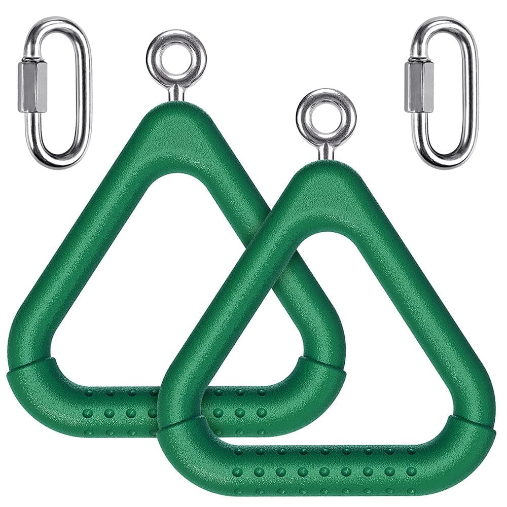 Dolibest Monkey Bars Swing Trapeze Bar Kids Playground Swingset Rings for Backyard With Ninja Course Outside Playset (2Pcs)
