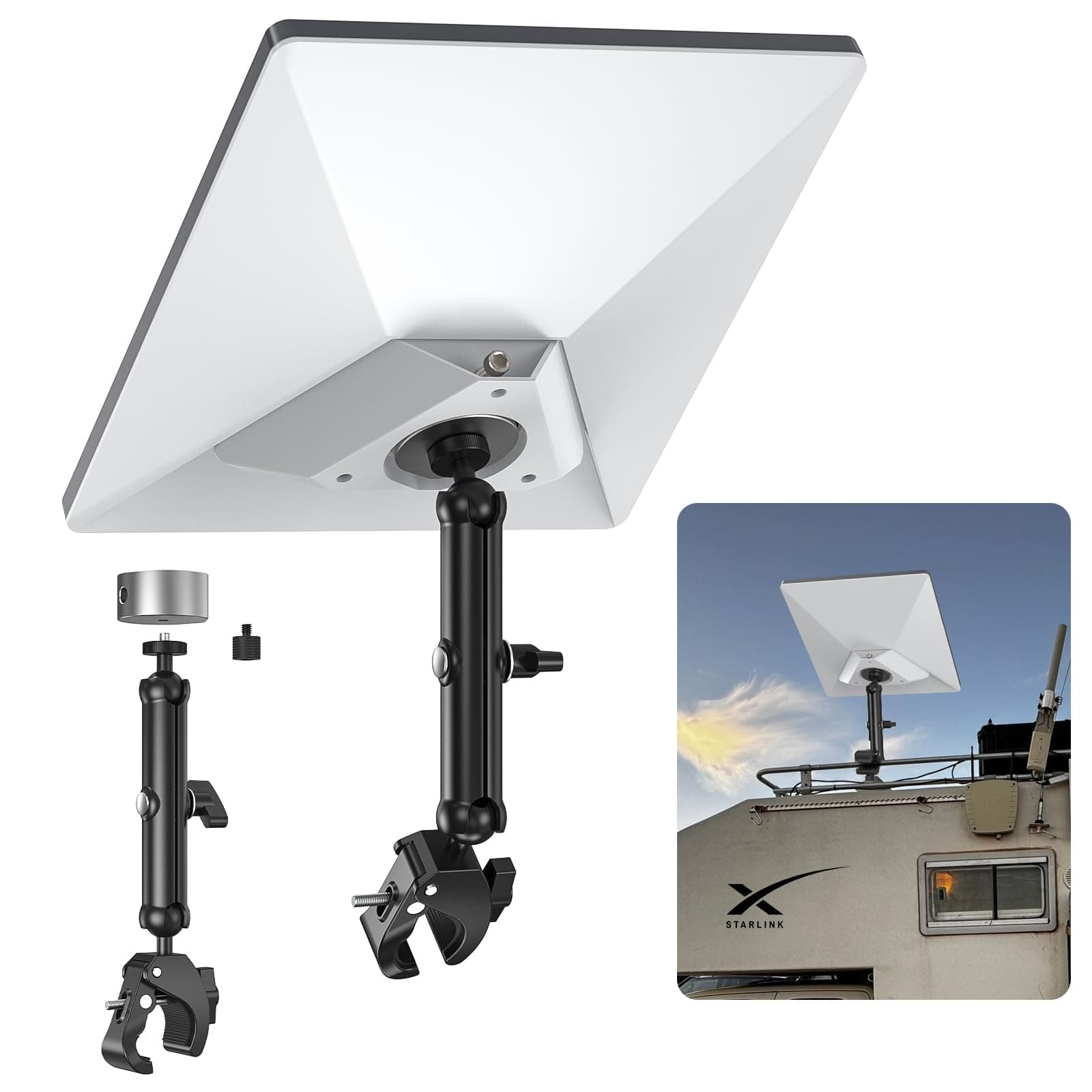 XLTTYWL® Tripod & Pole Clamp Mount for Starlink Mini & Mini X