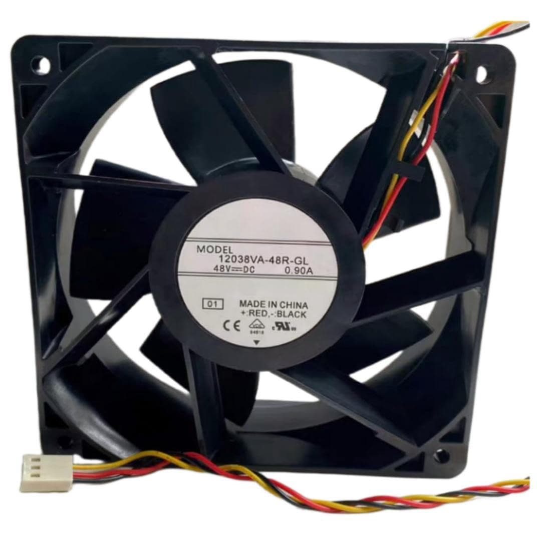 12038VA-48R-GL Fan 12CM for 48V 0.90A 12038 120X120X38MM 3-Wire Cooling Fan
