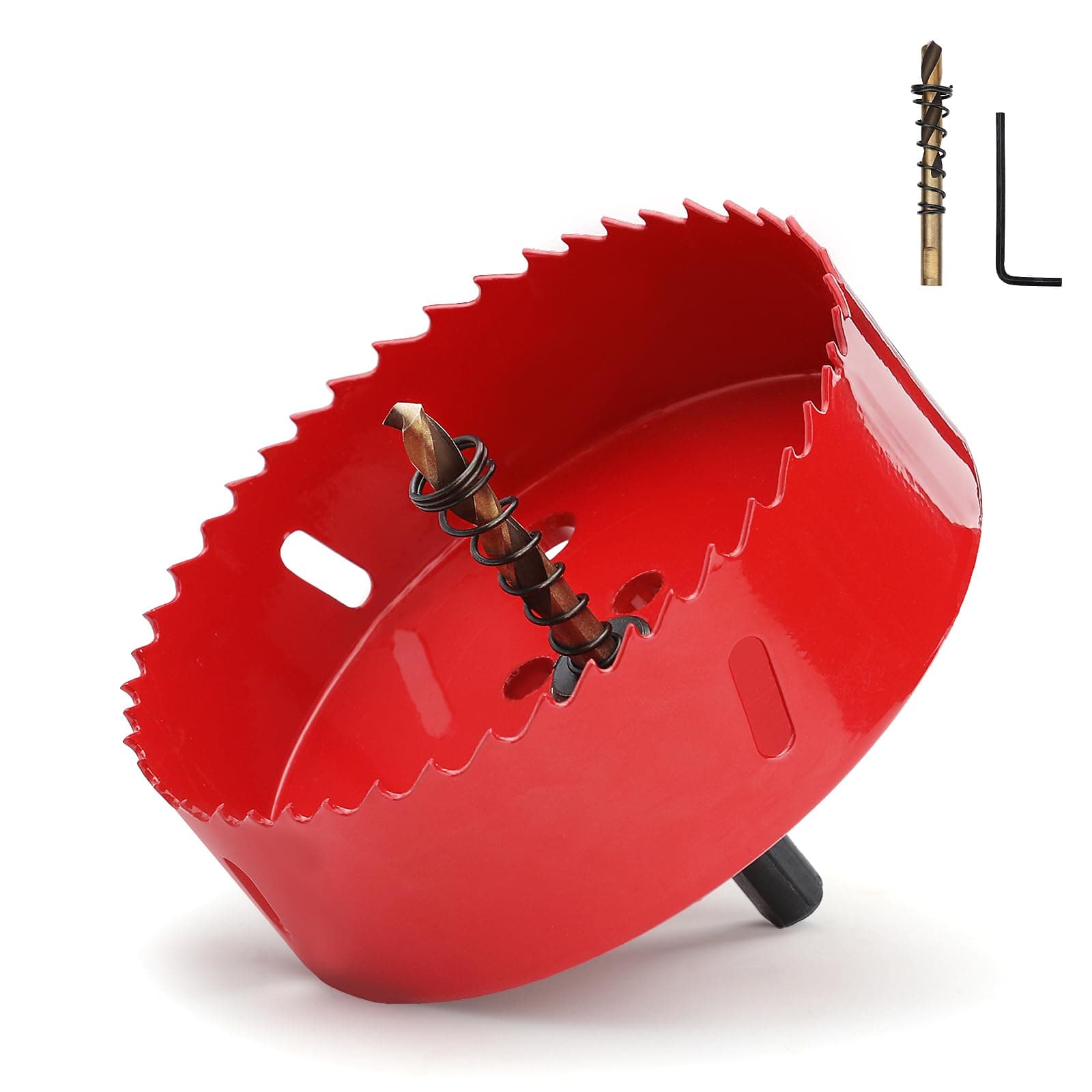 6-1/4 inch Hole Saw for Wood 159mm HSS Bi-Metal Hole Cutter for Wood
