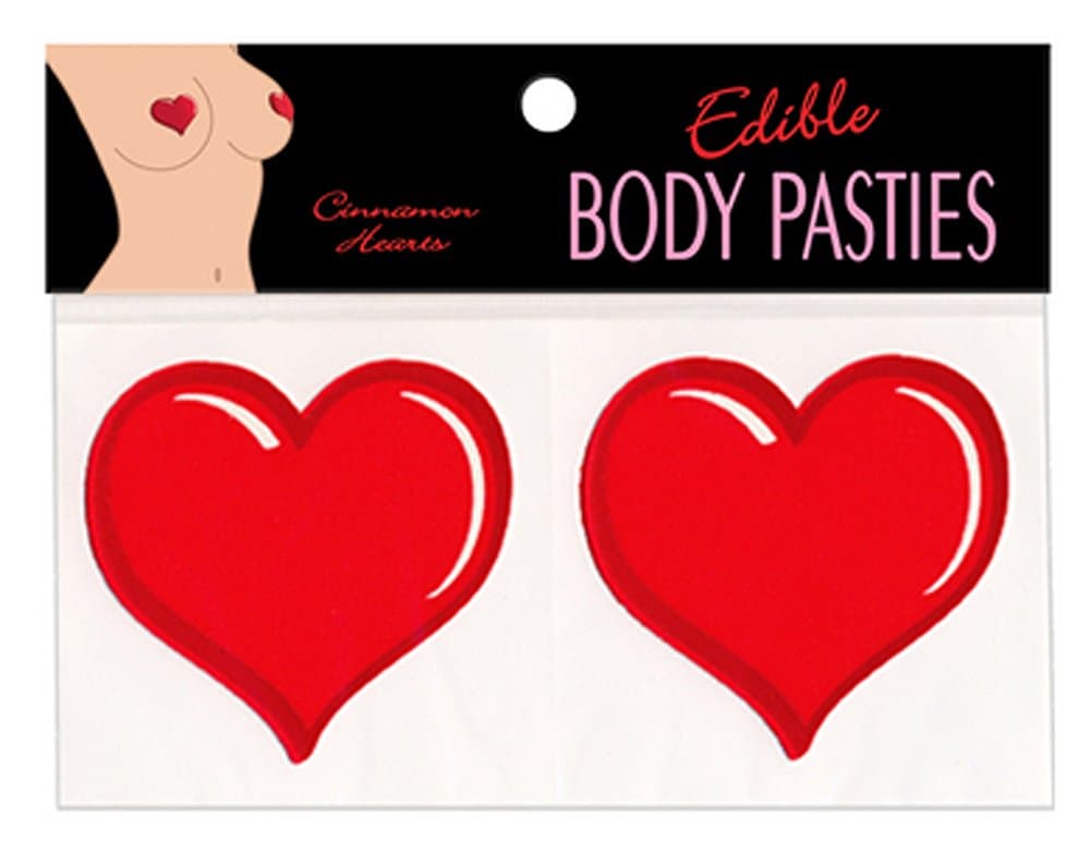 Kheper Games Edible Cinnamon Heart Breast Petals, Red, One Size Fits Most
