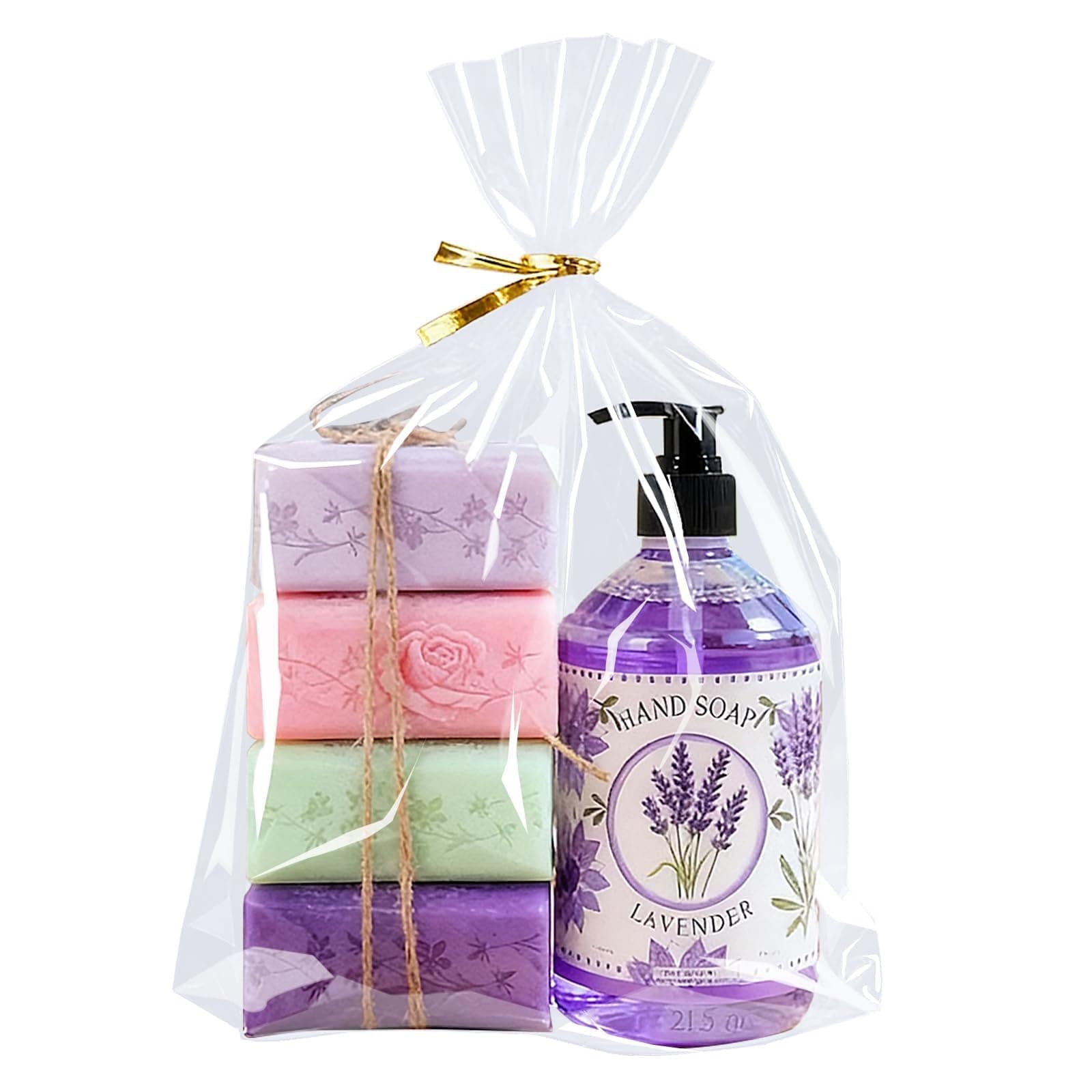 PigPotParty Cellophane Gift Bags 10x14 Inch, 50 Pack, Clear Goodie Bags