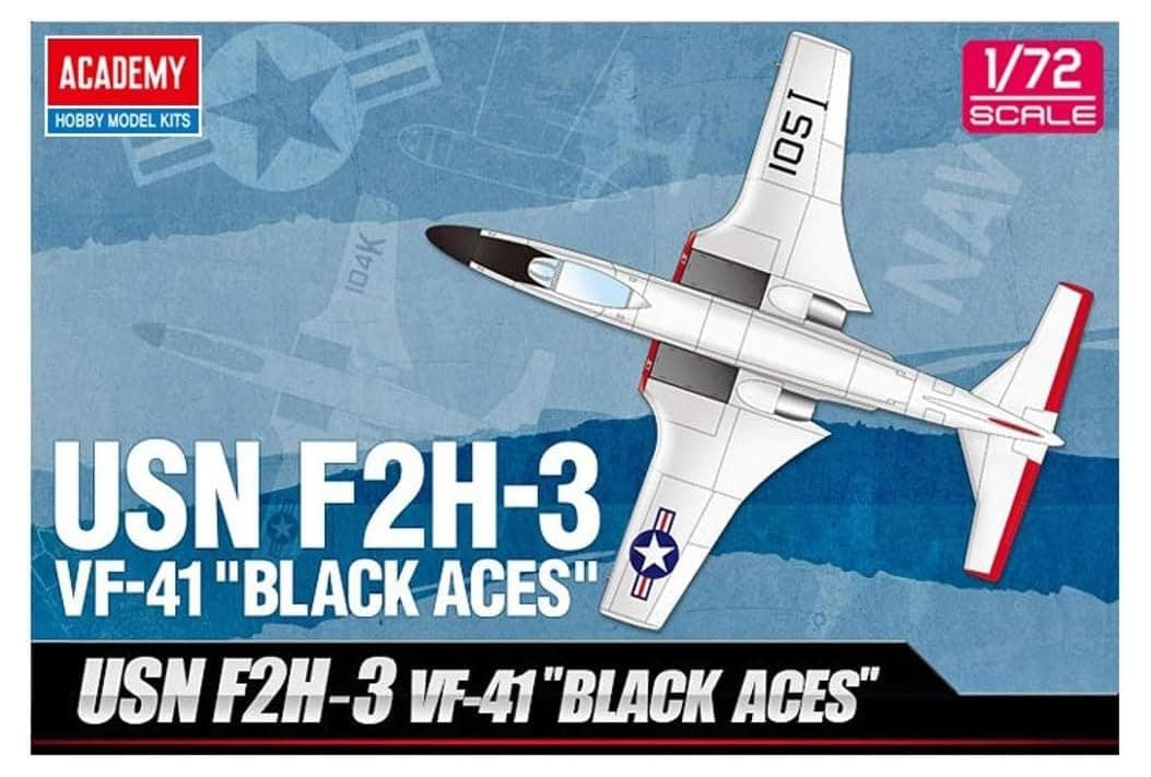 Academy 1:72 - USN F2H-3 Banshee VF-41 Black Aces