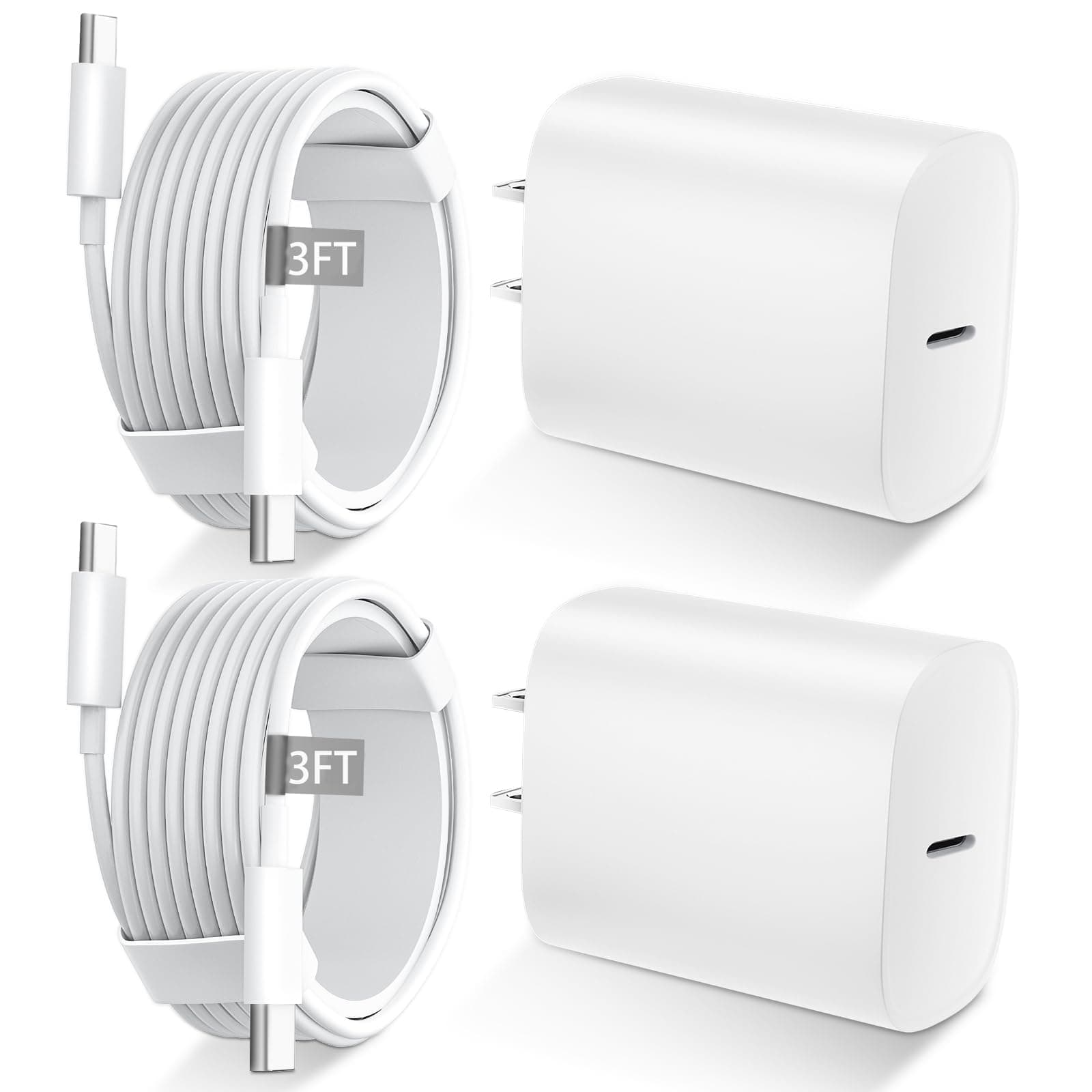 Phone 17 16 15 Charger Fast Charging Type C Chargers USB C Cable 3FT Cord