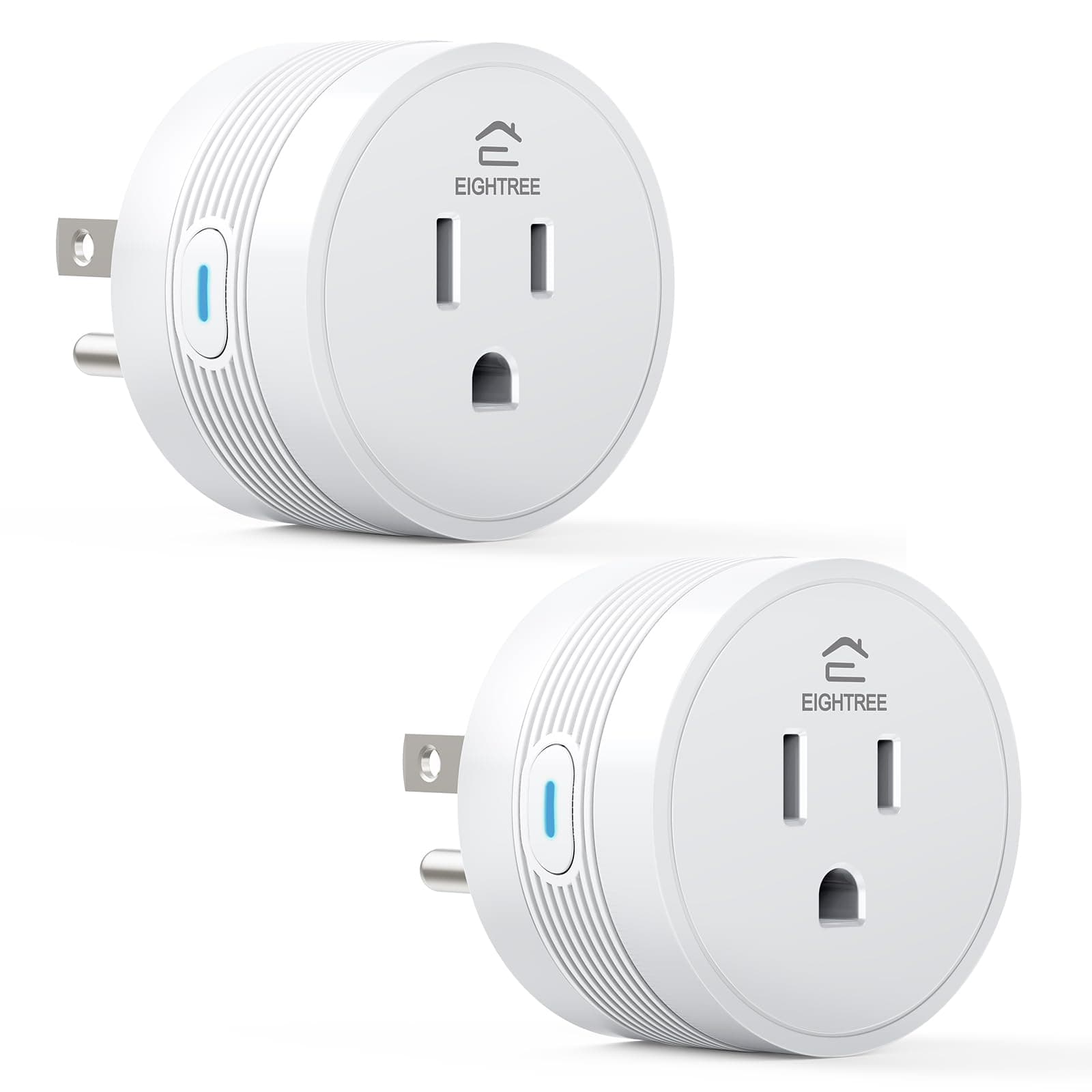 EIGHTREE 15A Smart Plug, Smart Outlet Works with Alexa & Google Home,2 Pack