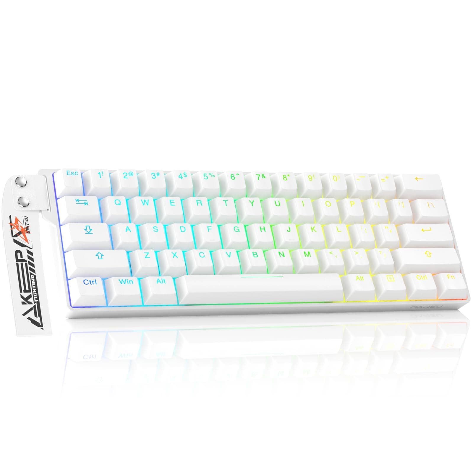 DAREU EK60 HE 60% Mechanical Gaming Keyboard, Hall Effect Magnetic Switch Hot Swappable,Adjustable Actuation Rapid Trigger Mode, 8000Hz Polling Rate, Compact RGB Backlit Wired Keyboard for Mac/PC