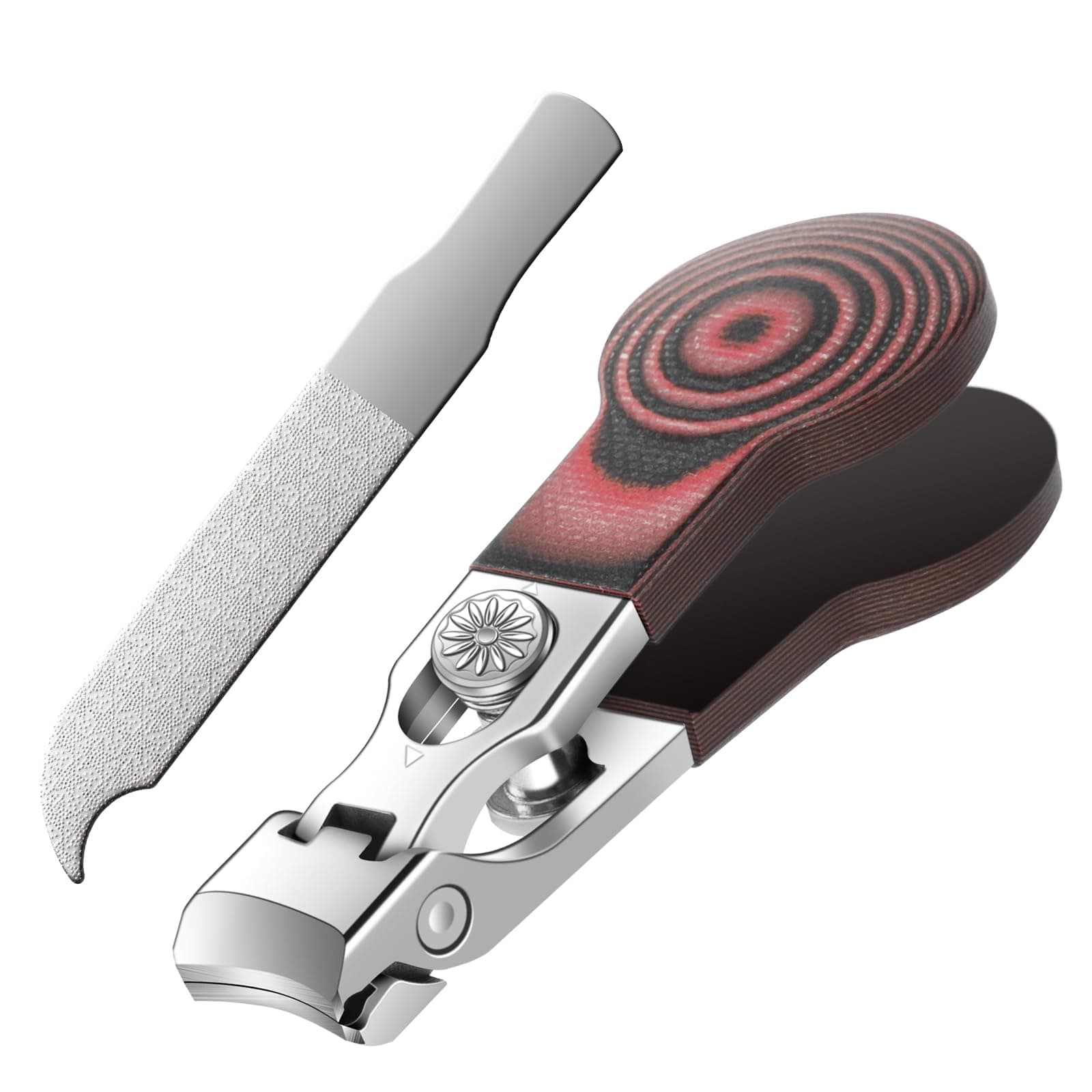Large Opening Nail Clipper for Effortless Daily Trimming, G10 Handle Toenail Clipper Cutter for Seniors, Stainless Steel Nail Clipper for Thick Nail