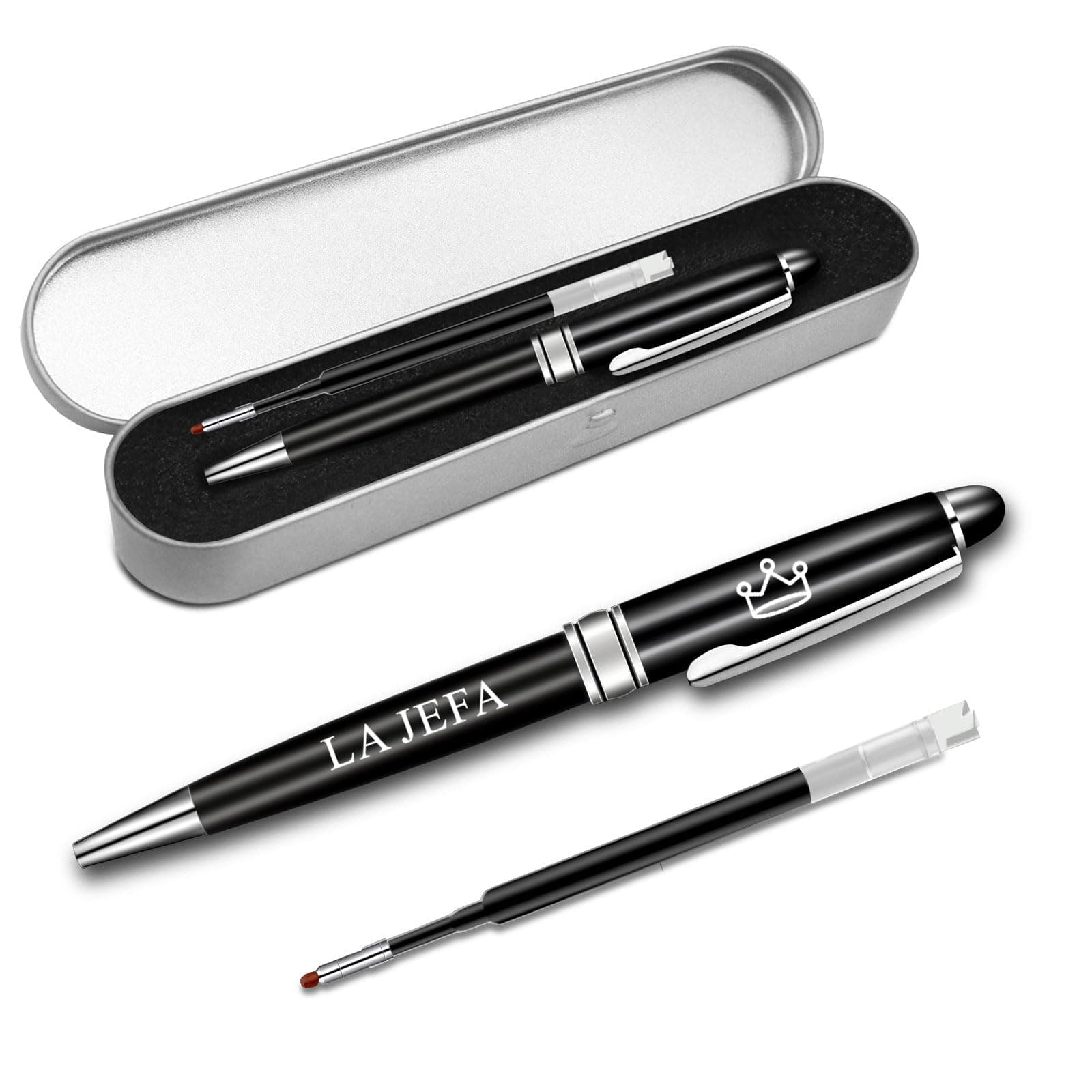 BLUPARK Boss Lady Gift La Jefa Ballpoint Pen Mexicana Gift Latina Boss Roller Ballpen for Girl Boss (LA JEFA)