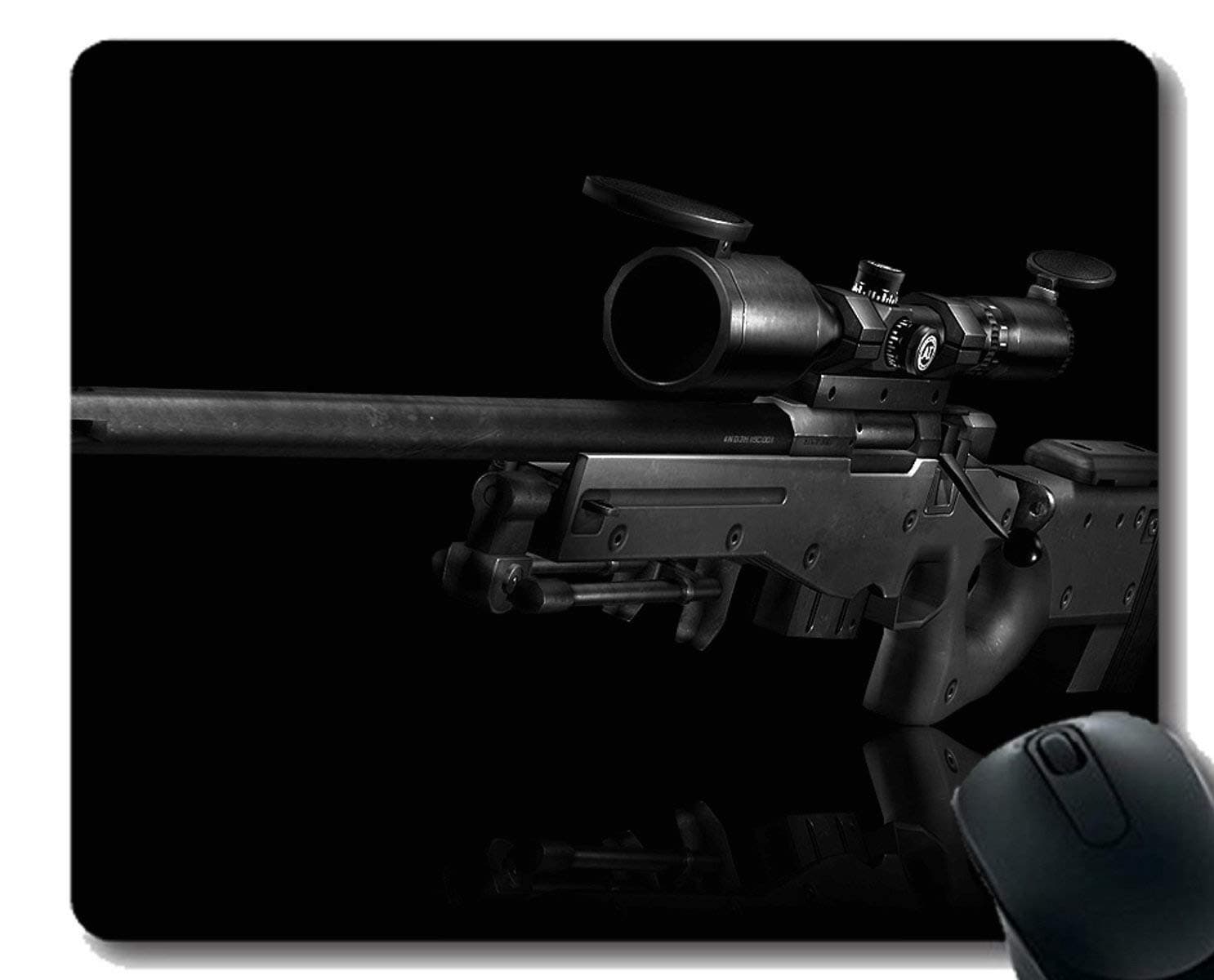Anti-slip Mouse Pad Mat,Gun rifle weapon sniper rifle Mousepad