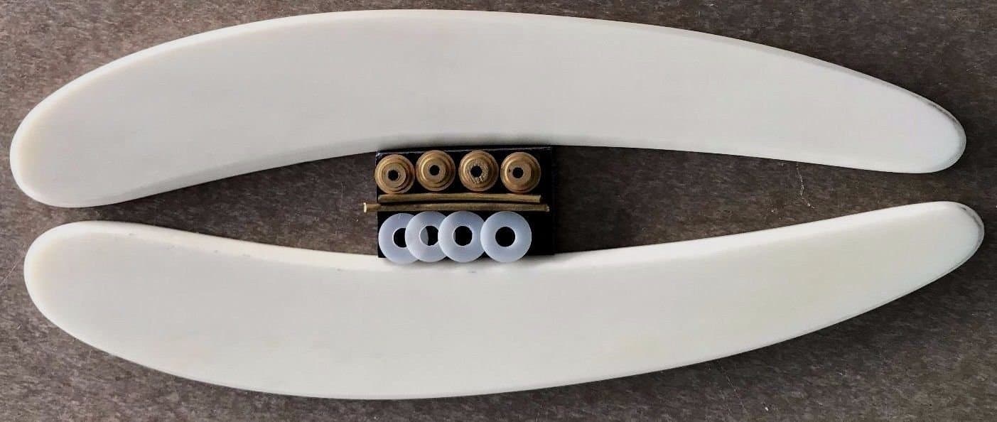 Camel Bone 7/8 Size Straight Razor Scales & Hardware Straight Razor Making Razorsmith Supply For Puma Dovo Boker Straight Razors