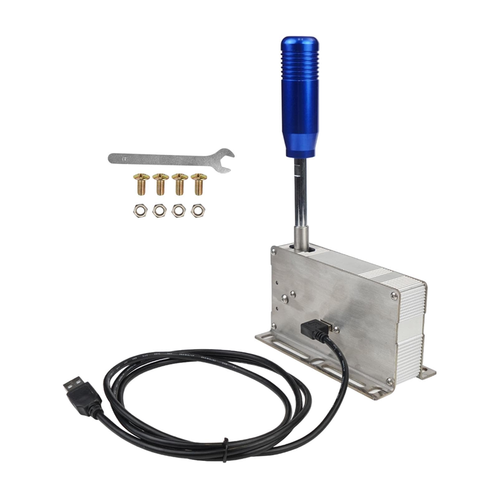 BaotyJie USB Sequential Shifter for G27 G29 G923 G920 Wheel Accessories, Handbrake Component, Blue