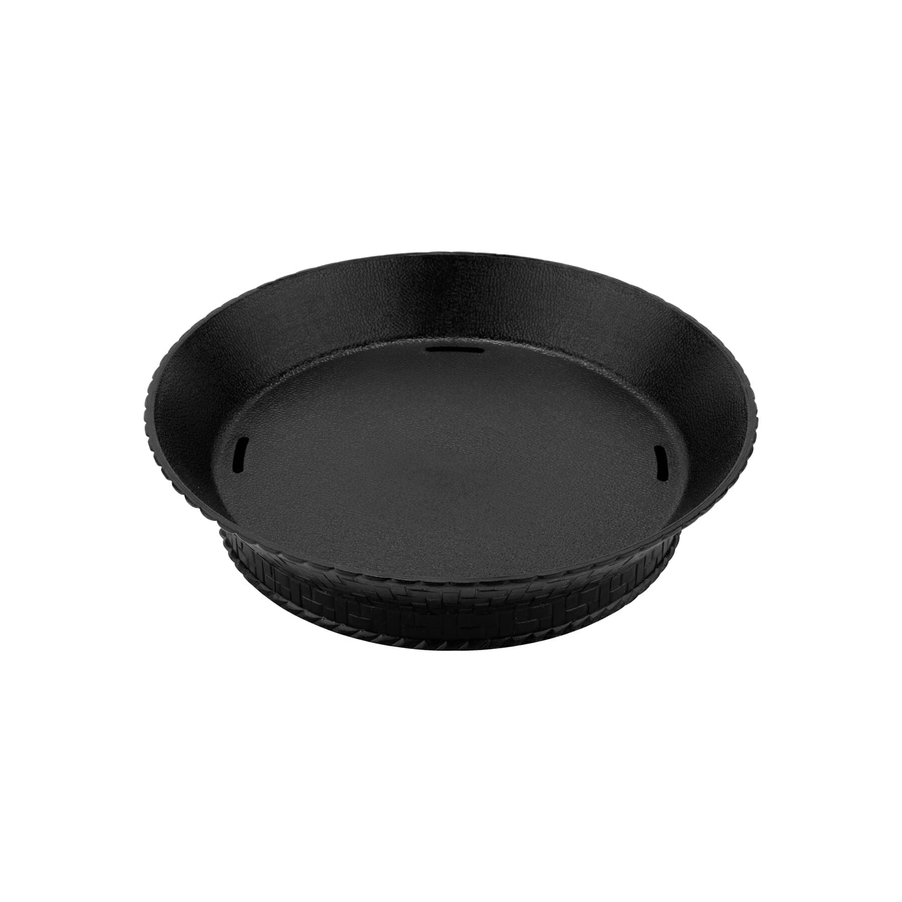 9" Black Break Resistant Round Basket with Base, by GET RB-892-BK (Pack of 12)
