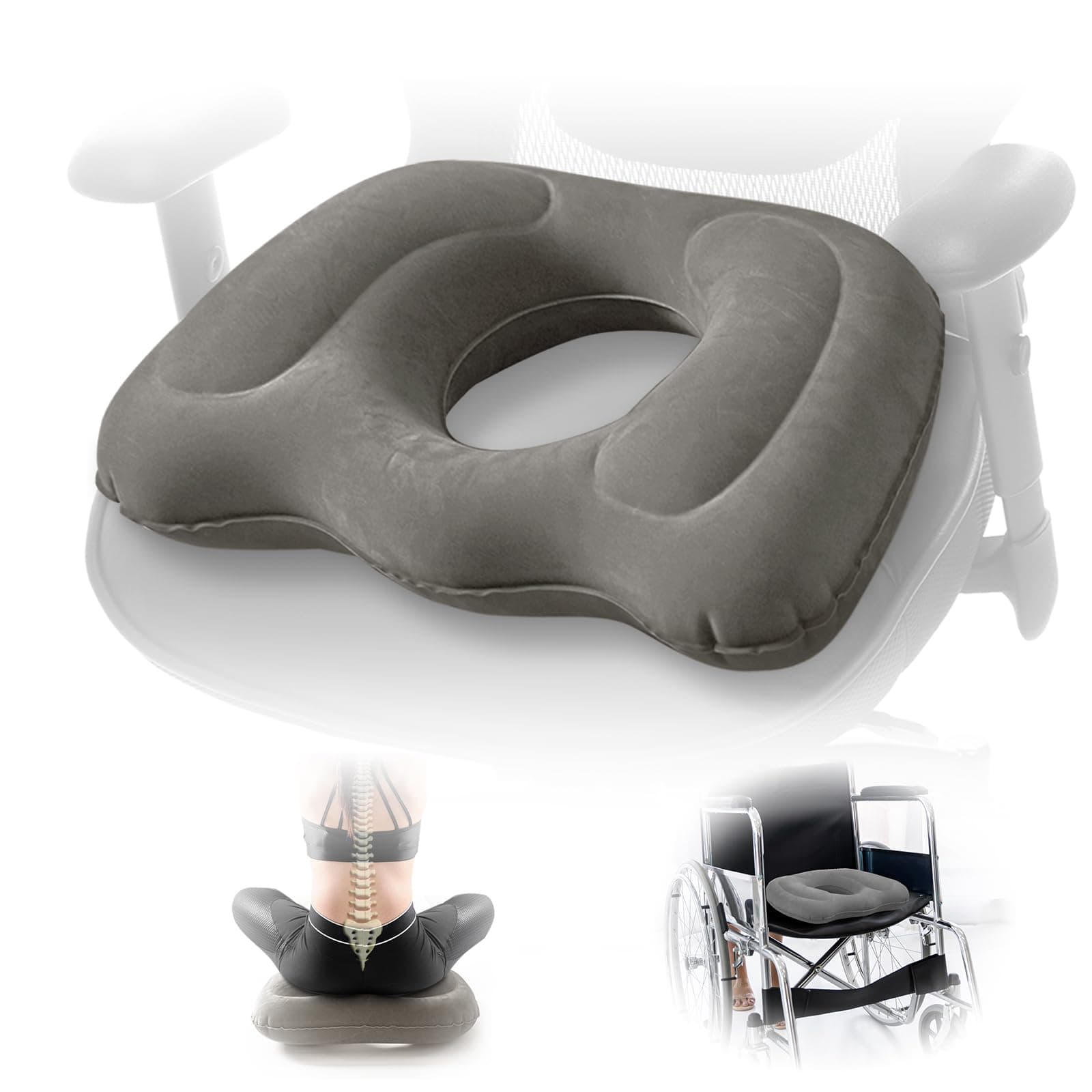 Inflatable Donut Pillow, tailbone cushion