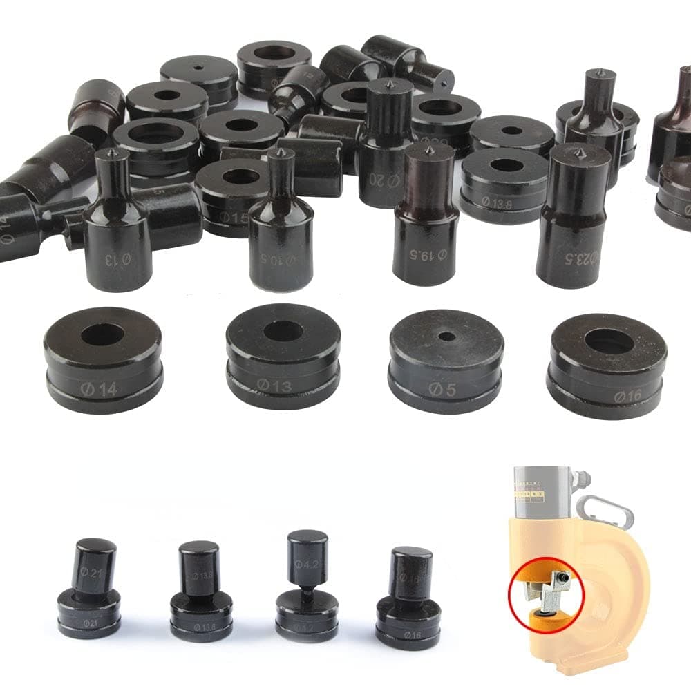 Kalove Hydraulic Punching Round Die for CH-70 (17.5mm, Black, Metal Handle, Hole Punch)