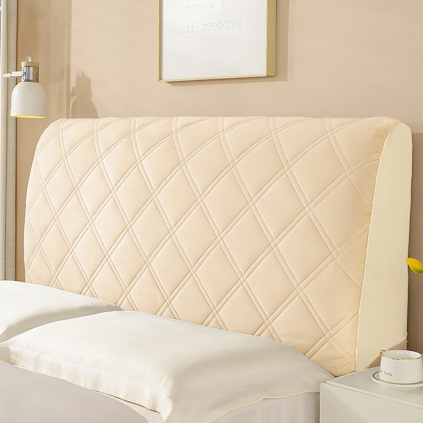 All-Inclusive Headboard Dustproof Cover Thicken Headboard Cover for Bedroom Decoration Queen King Bed Head Cover