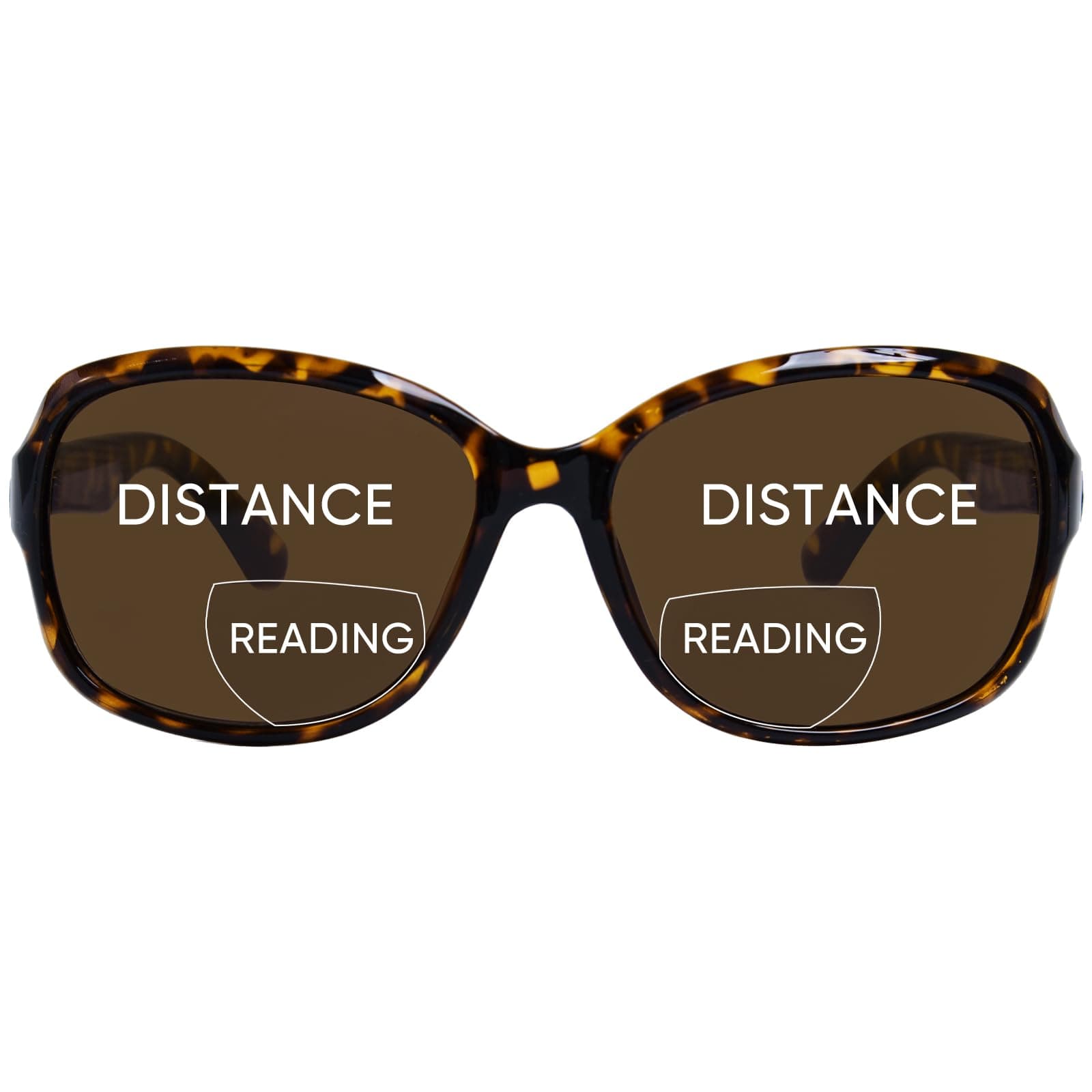 ZESAKER Bifocal Sunglasses for Women Oversized Reading Sunglasses Trendy Outdoor Readers Sun glasses UV400 Protection (Tortoise, 3.0)