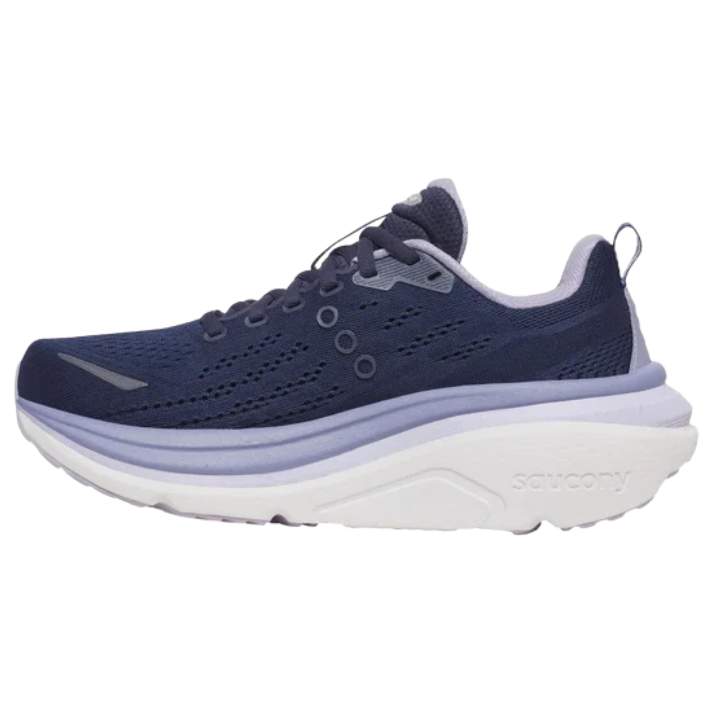 Saucony Womens Hurricane 25, Navy/Aster, 5.5