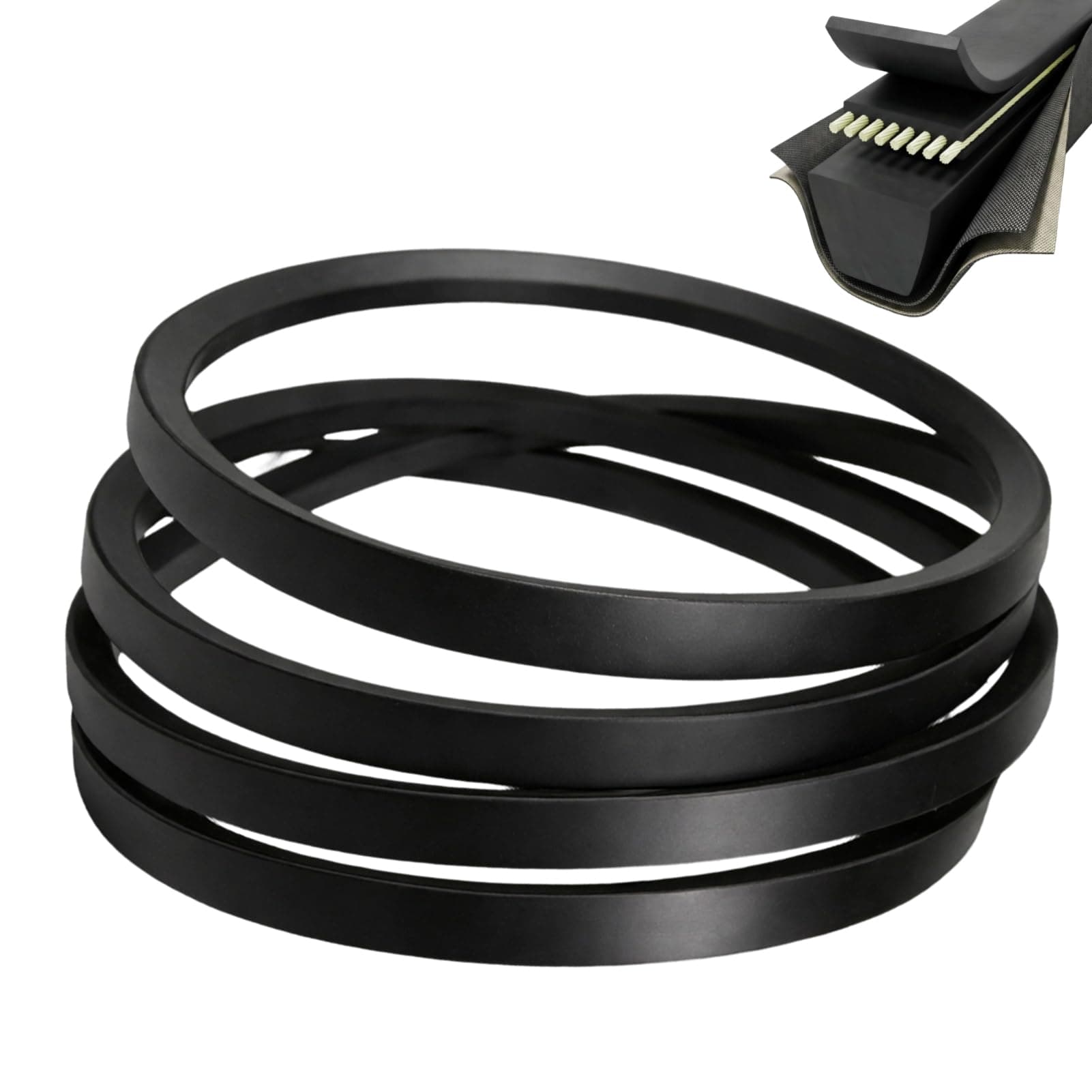 OEM Replacement - 954-05078 Deck Belt for Cub Cadet/MTD Troy 954-05078, 754-05078, for Exmark 1-413308, 413308, Lawn Mowers Drive Belt Tune Up Replace Heavy Duty & Durable Aramid Cord, 0.63" X 143.5"