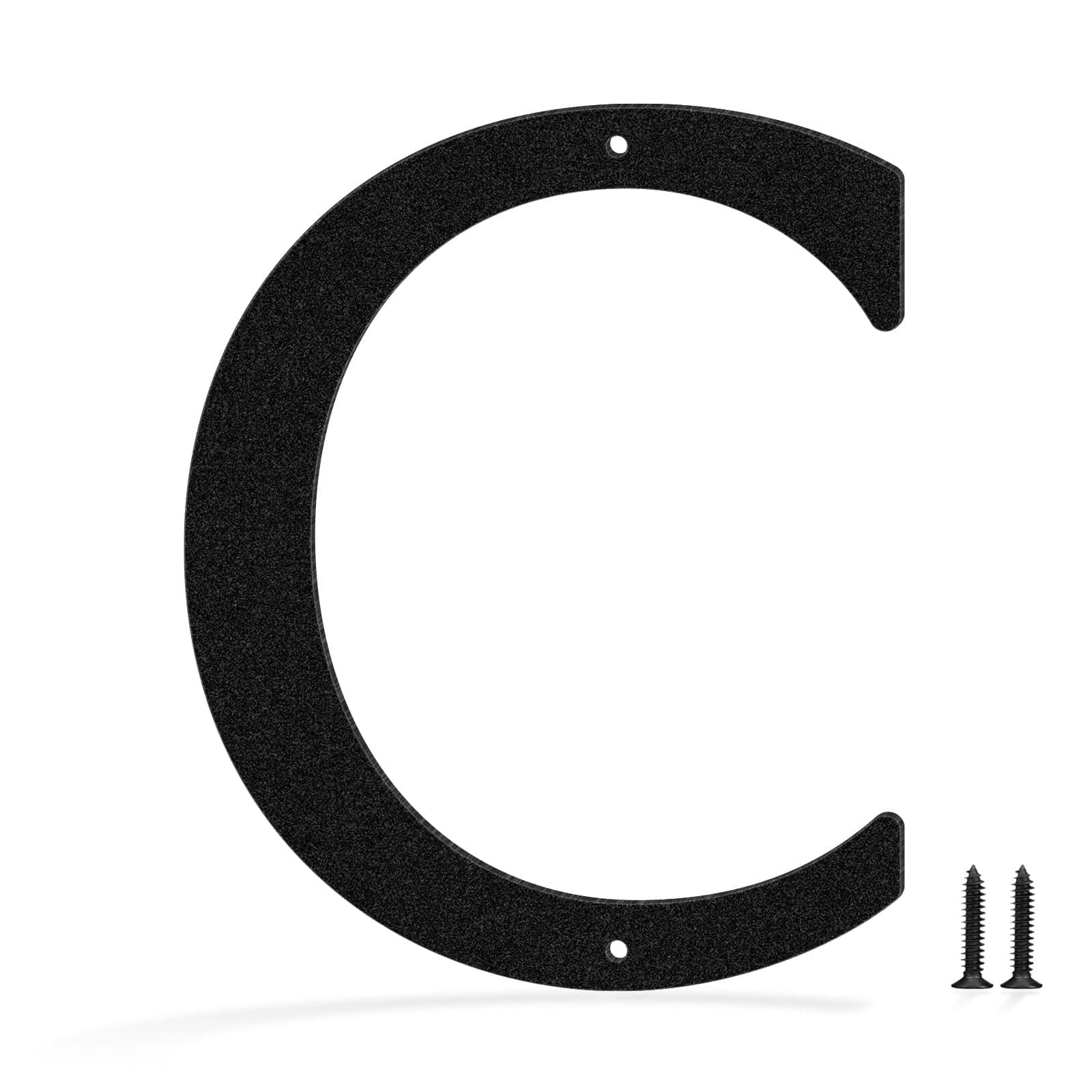 20 Inch Black Metal House Number, Modern Outdoors Address House Number, Door Mailbox Decoration Sign, Metal Home Address Numbers and Letters, Large Visible House Number Sign(C)