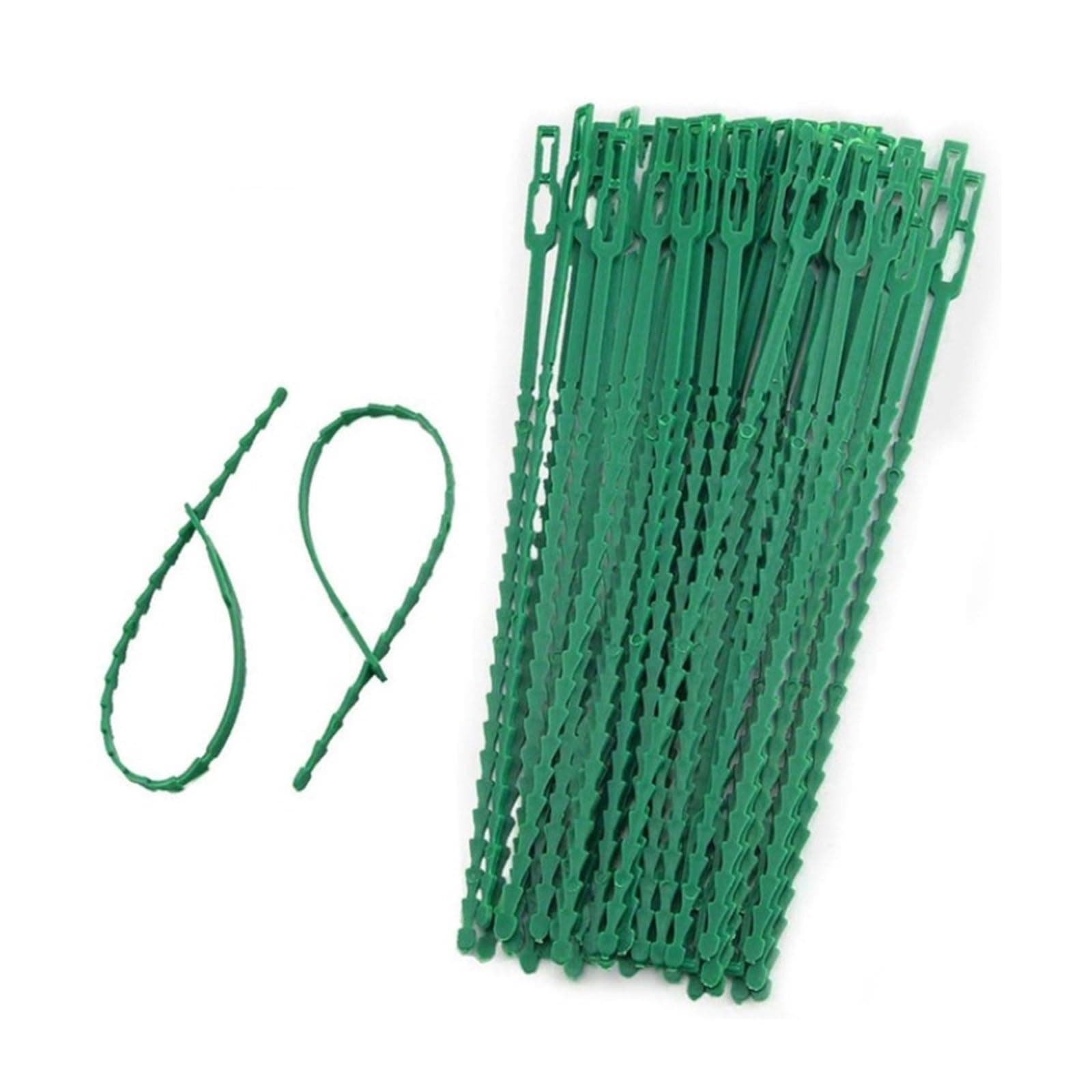 50Pcs 13/17/23cm Reusable Garden Cable Ties Plant Support Shrubs Fastener Tree Locking Nylon Adjustable Plastic Cable Ties Tools (Color : 23cm)