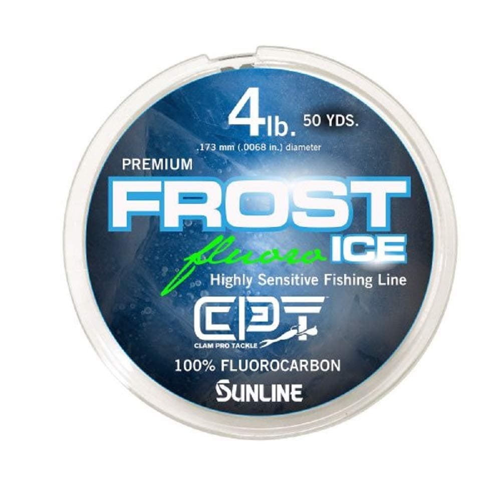 Clam Corporation 110974 CPT Frost Fluorocarbon 6lb Clear 50 Yard, Multi, one Size