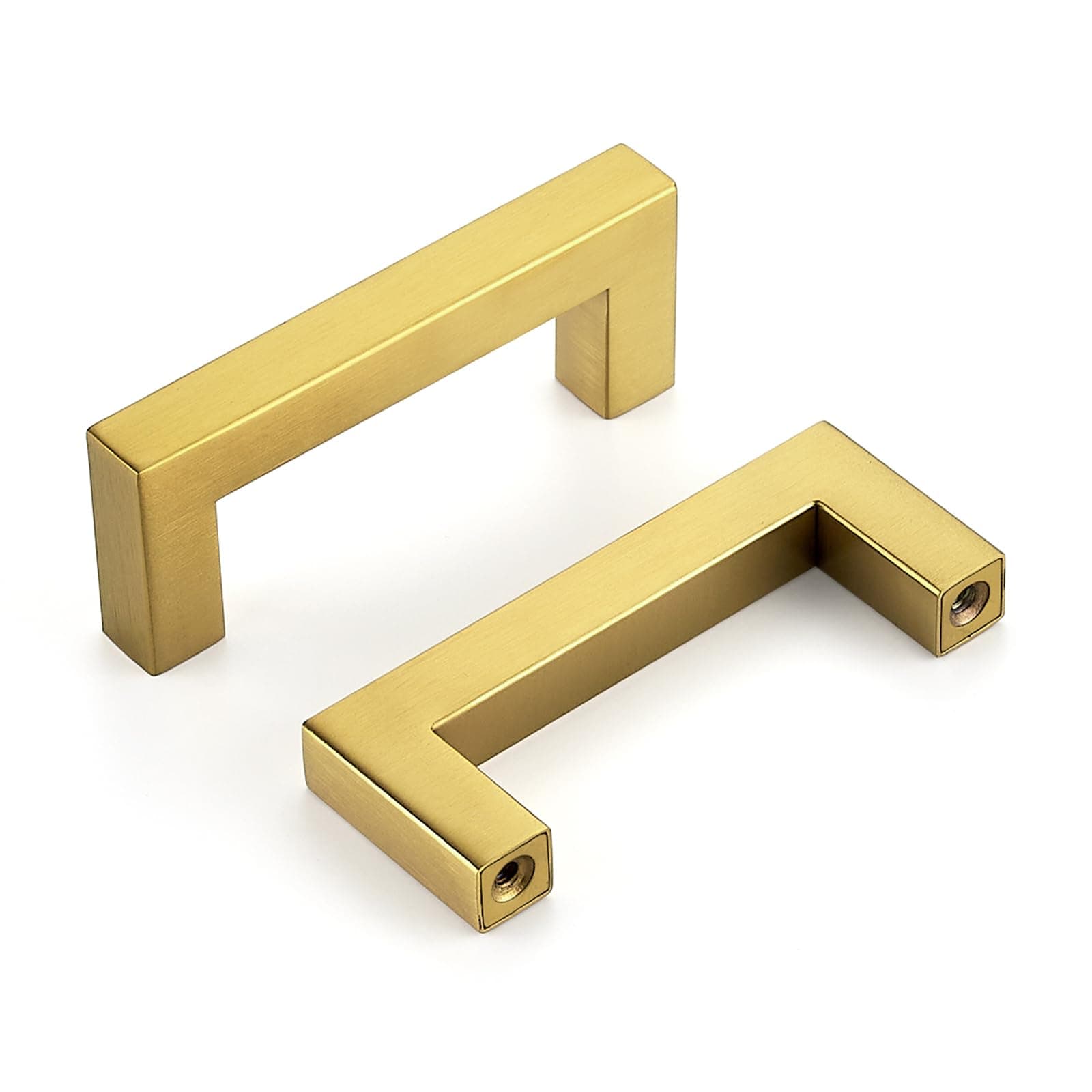 HOME EDIT Gold Square Drawer Handles & Pulls 3 Inch,5 Pack