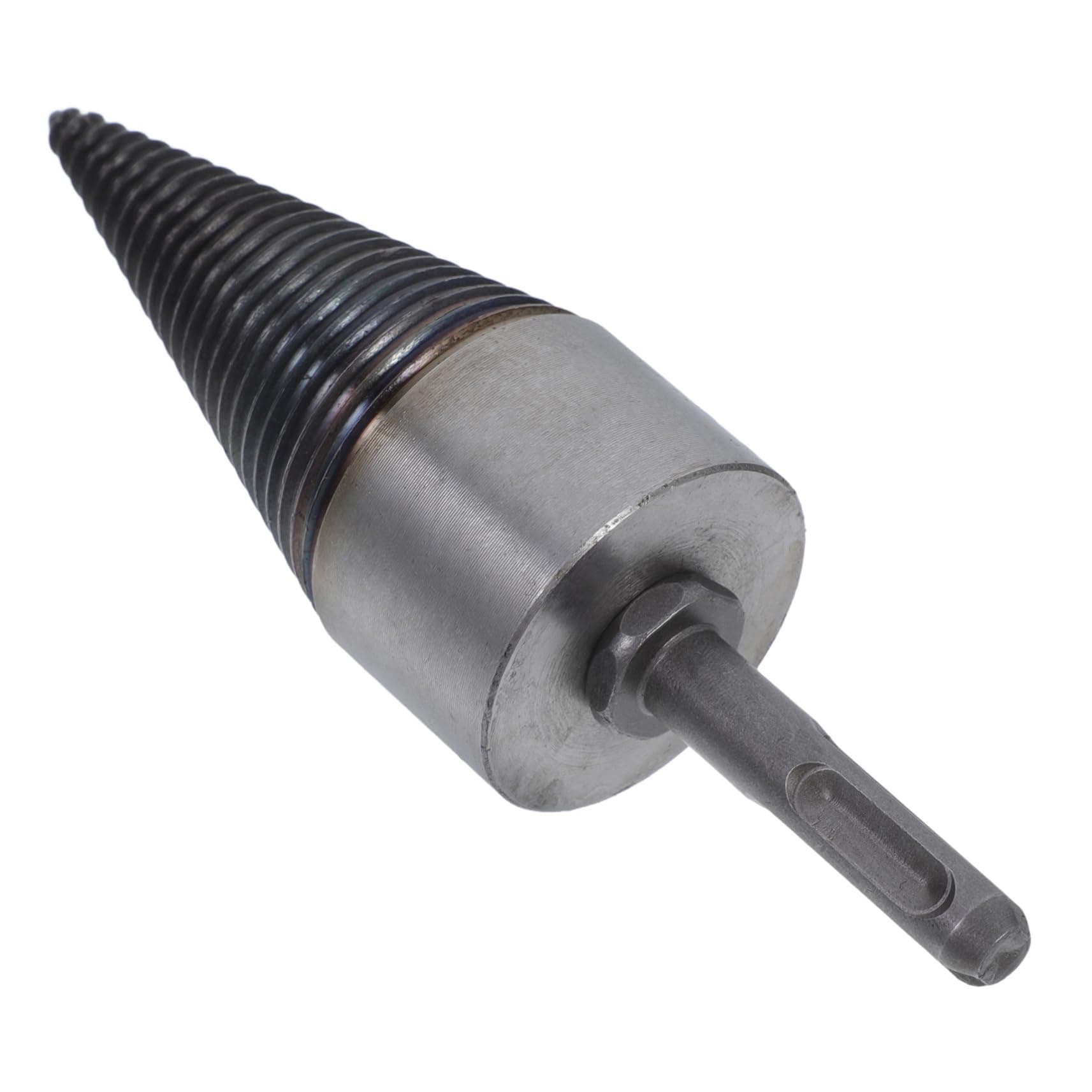 PartyKindom Heavy Duty Firewood Drill Bit 42mm Carbon Steel Log Splitter with Safety Protection for Household