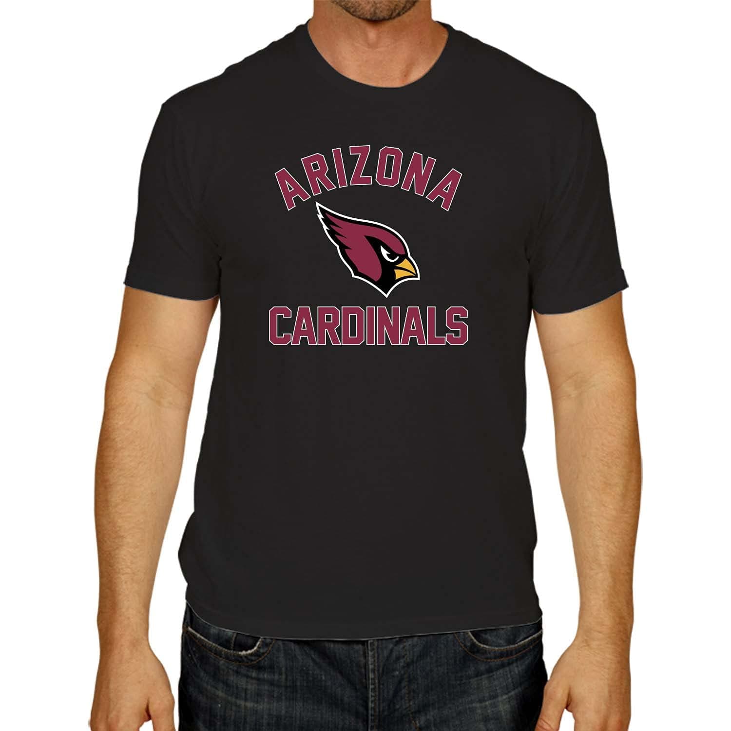 Team Fan Apparel NFL 大人用 ゲームデー Tシャツ - コットンブレンド - タグなし - セミフィット - 試合中にチームスピリットを解き放ちます, ブラック, Small